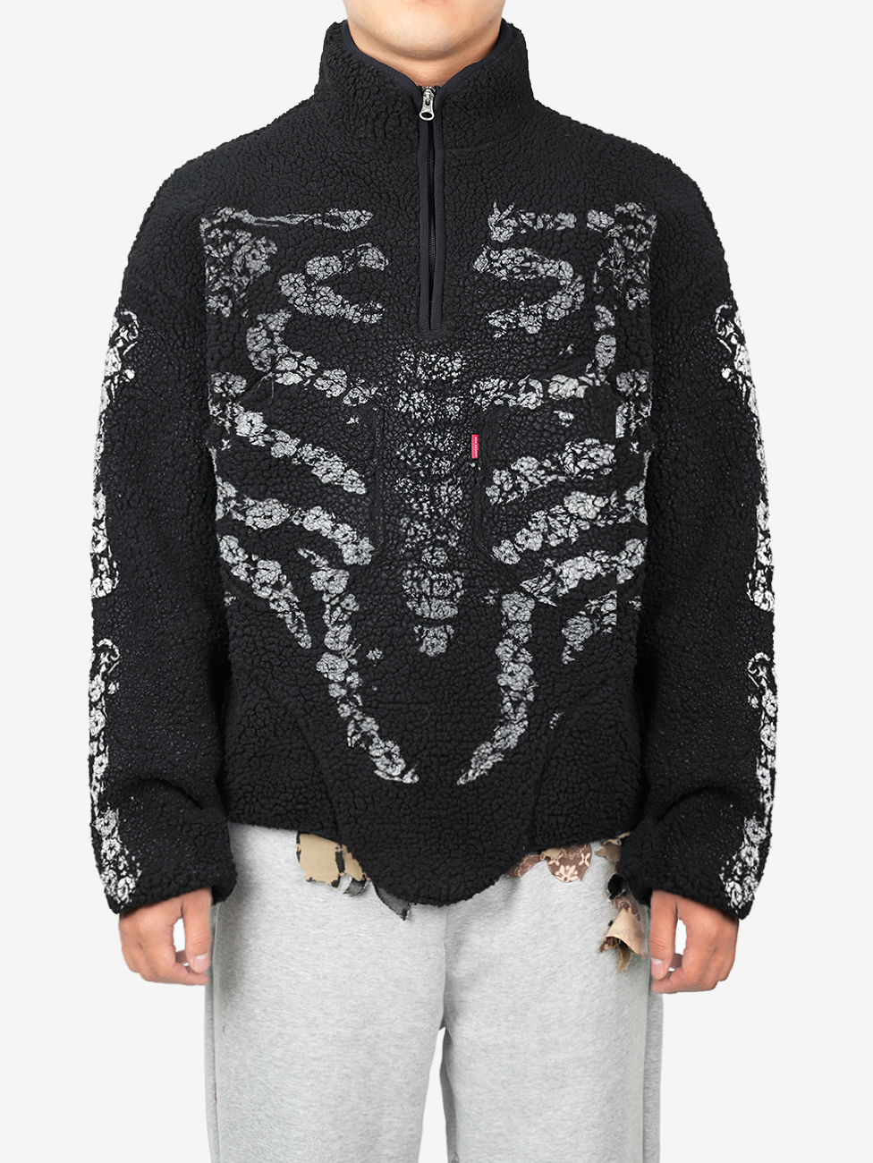 Juntae Kim - Flower & Bone Fleece Pullover product image 1 | TRAB K-Fashion Australia