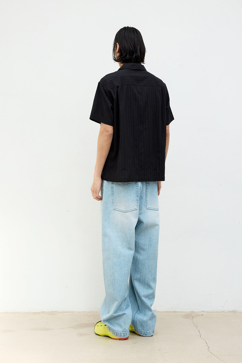 Coor - Guayabera Tape Half Shirt (Black) product image 4 | TRAB K-Fashion Australia