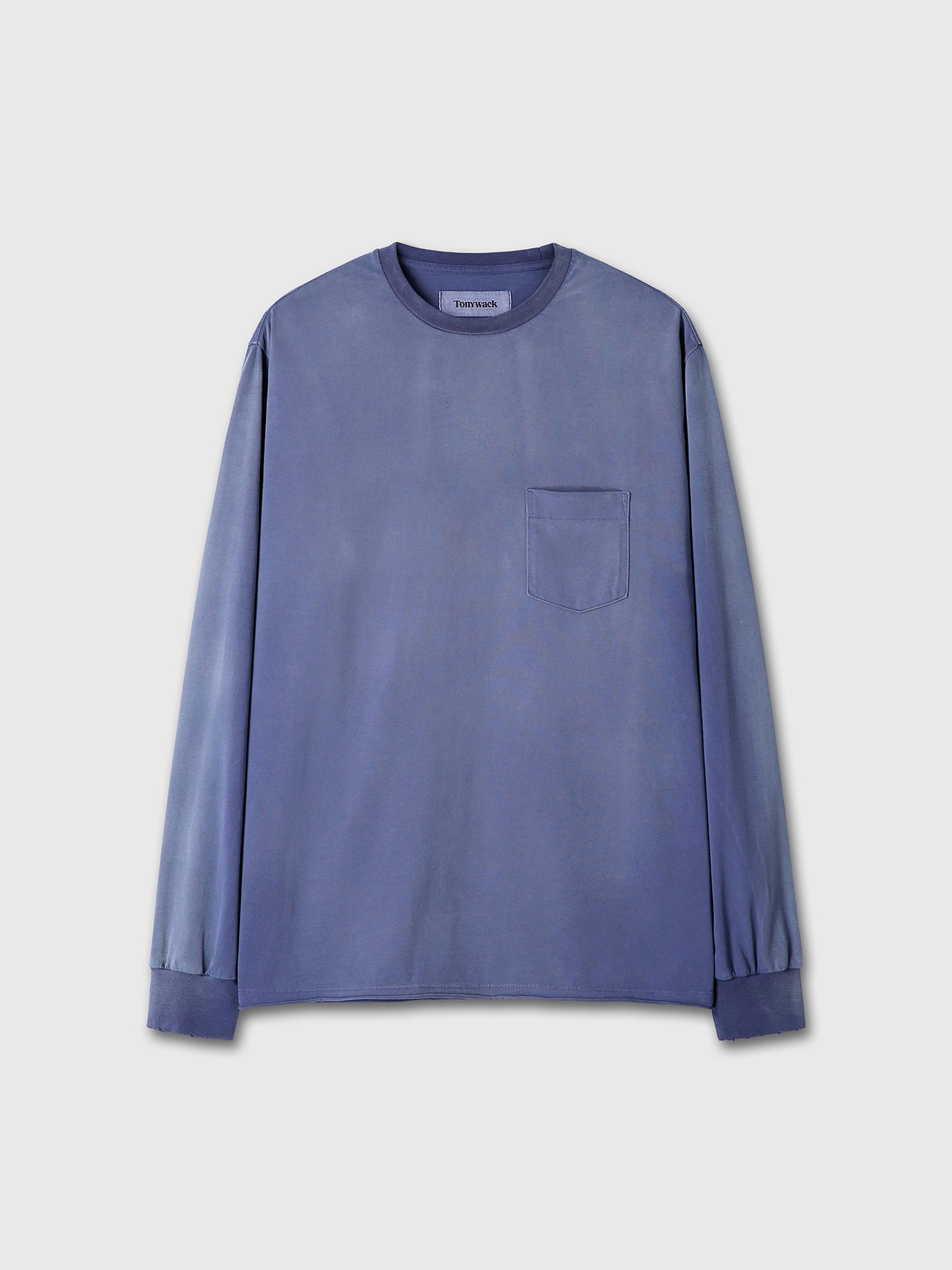 Tonywack - Garment Dyed Long Sleeve Crew (Faded Purple Blue) product image 9 | TRAB K-Fashion Australia