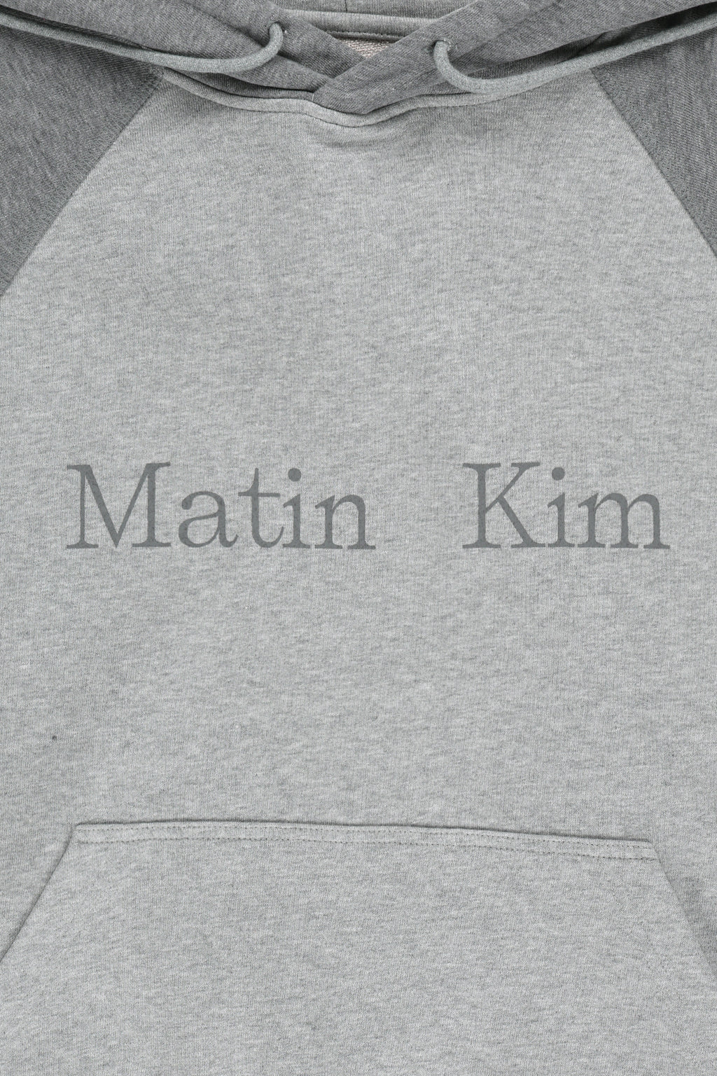 Matin Kim - Color Block Logo Hoody Top (Grey) product image 5 | TRAB K-Fashion Australia