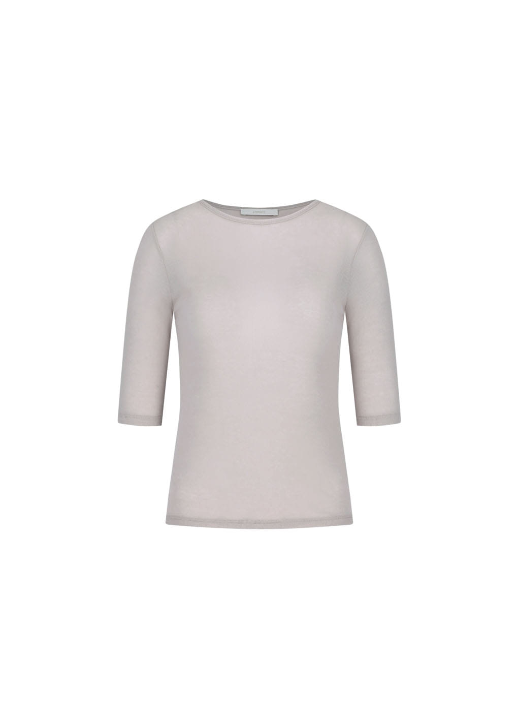 Amomento - Round Short Sleeve T-shirt (Beige) product image 6 | TRAB K-Fashion Australia