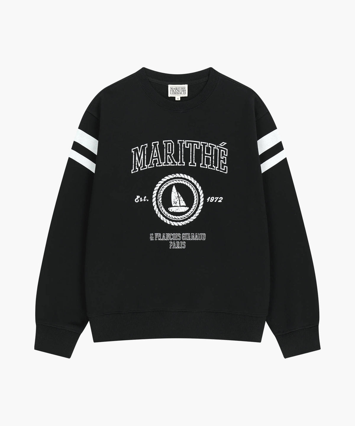 Marithe & Francois Girbaud - Marine Graphic Sweatshirt (Black) product image 6 | TRAB K-Fashion Australia
