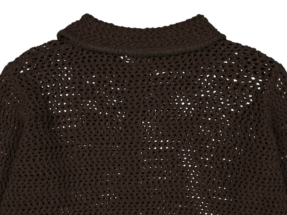 Coyseio - Net Knit Cardigan (Brown) product image 15 | TRAB K-Fashion Australia