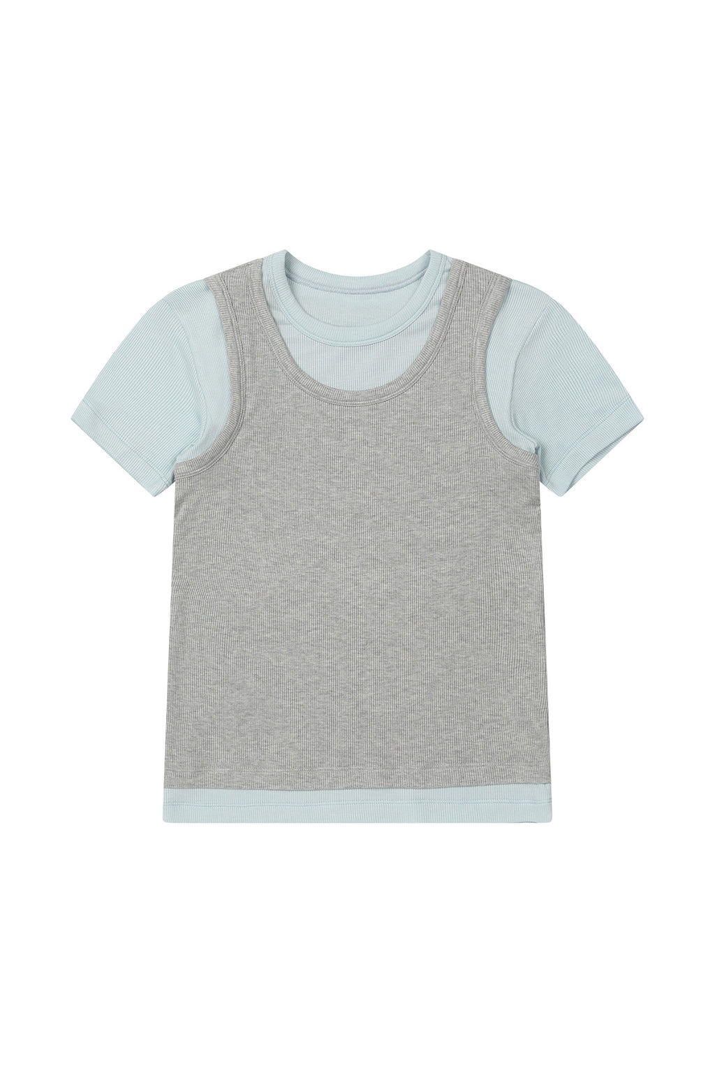 Deinet - D-Contrast T-Shirt (Sky Blue) product image 9 | TRAB K-Fashion Australia