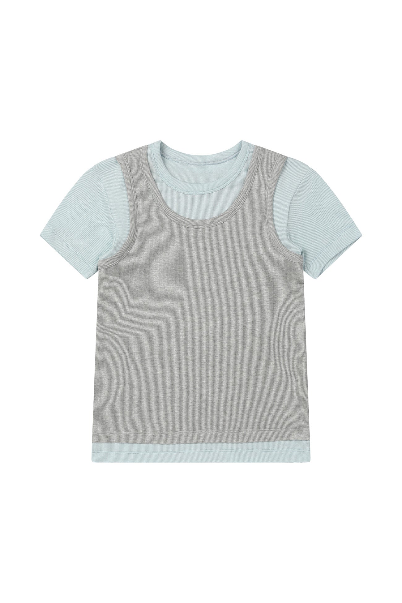 Deinet - D-Contrast T-Shirt (Sky Blue) product image 9 | TRAB K-Fashion Australia