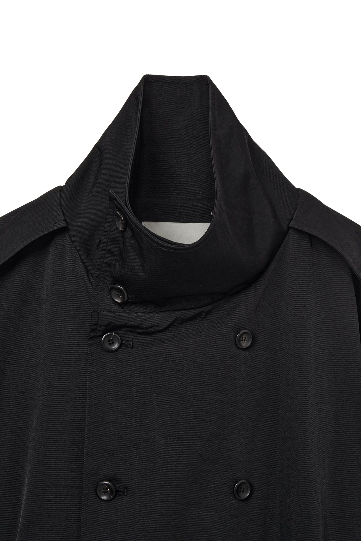 Deinet - Buckle Trench Jacket (Black) product image 3 | TRAB K-Fashion Australia