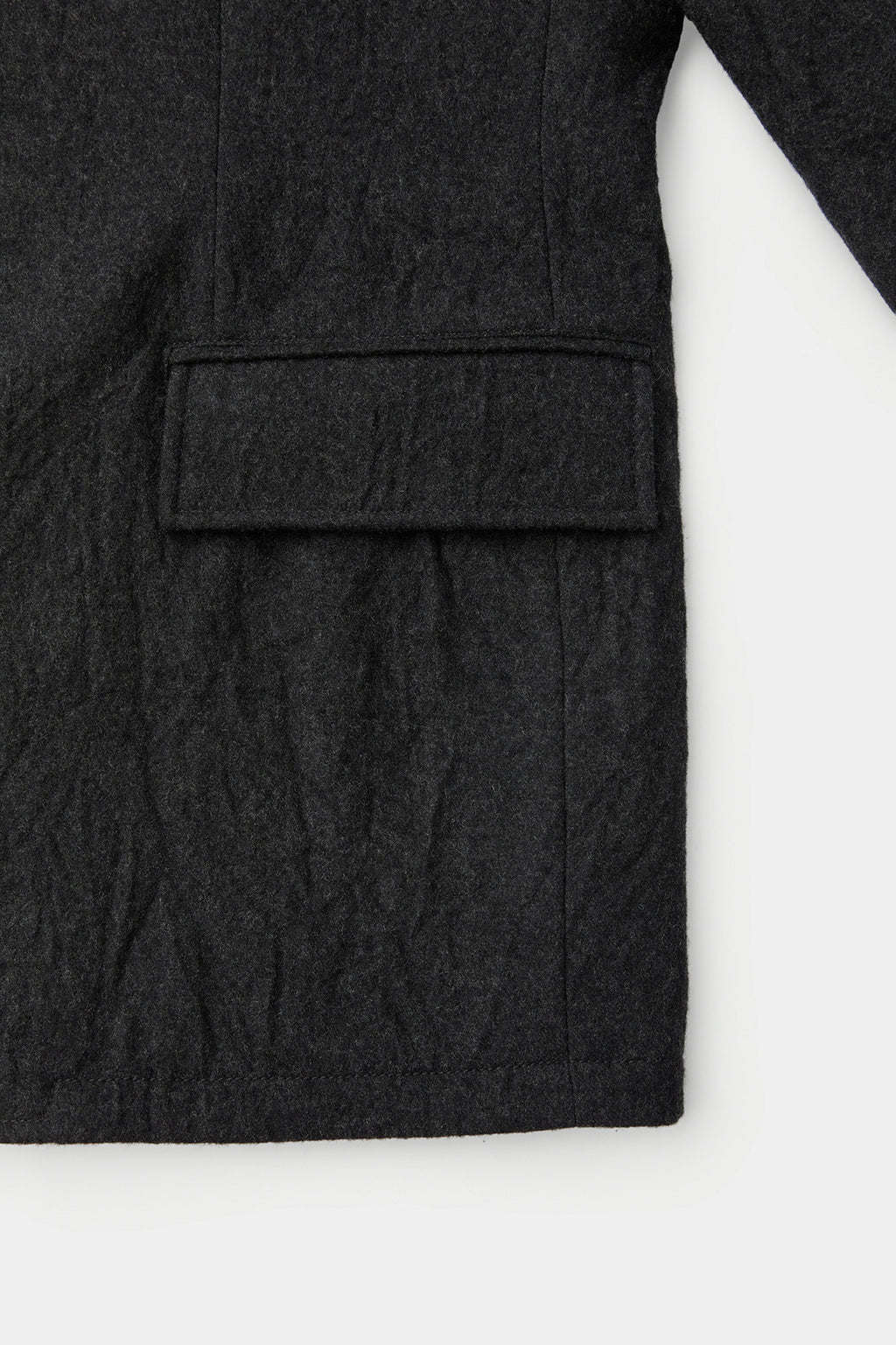 Coor - Virgin Wool Crease Washed Blazer (Charcoal Gray) product image 6 | TRAB K-Fashion Australia