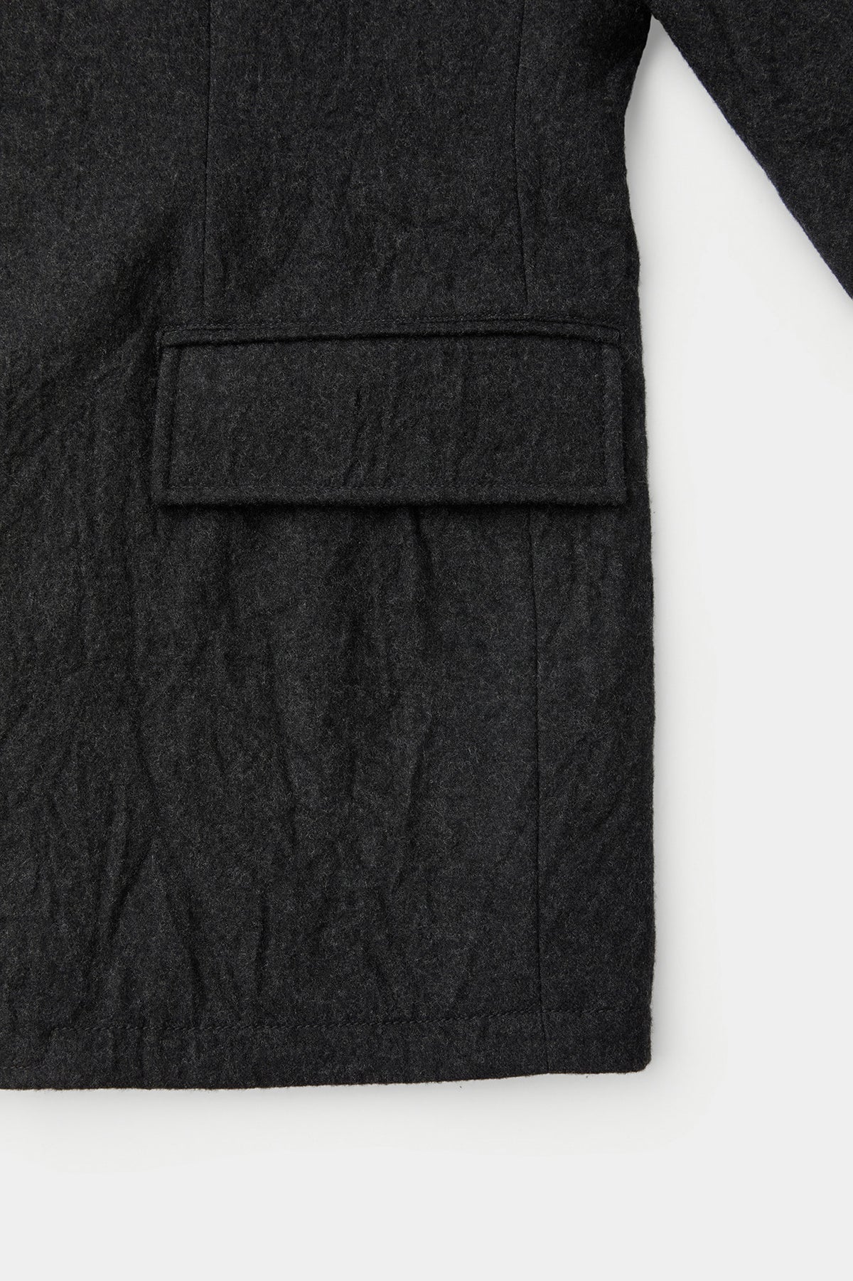 Coor - Virgin Wool Crease Washed Blazer (Charcoal Gray) product image 6 | TRAB K-Fashion Australia