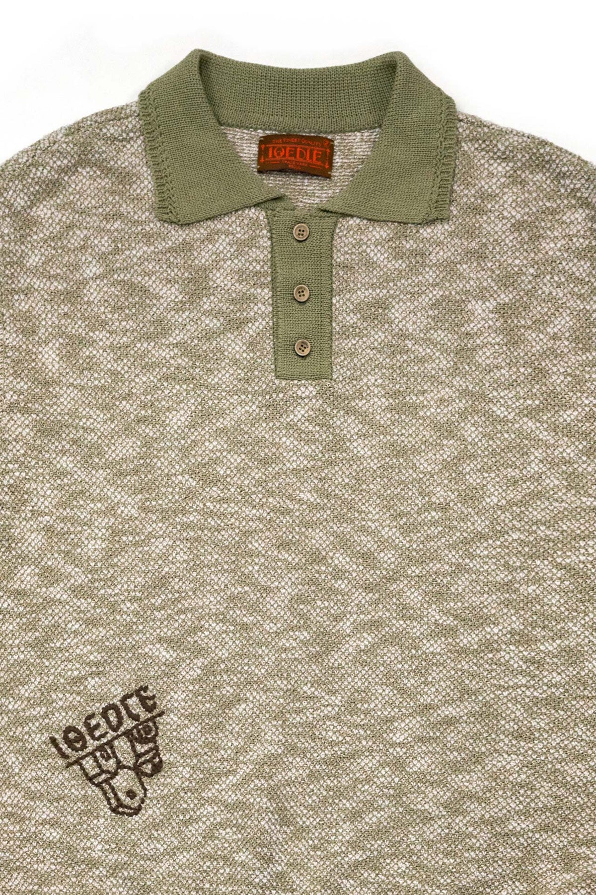 Ioedle - Lake Reflection Collared Short Sleeve Knit (Green) product image 4 | TRAB K-Fashion Australia