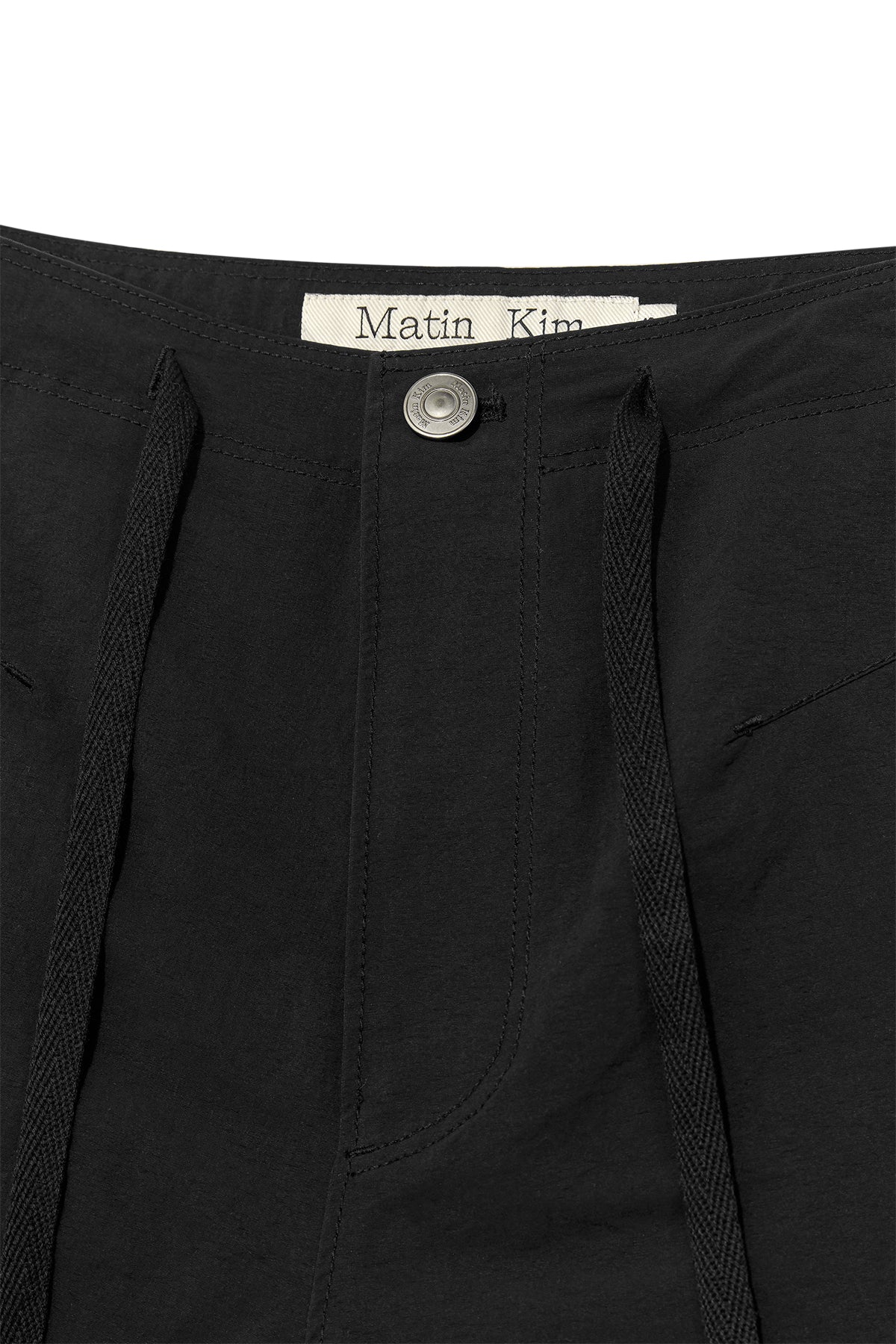 Matin Kim - Nylon String Half Pants (Black) product image 3 | TRAB K-Fashion Australia