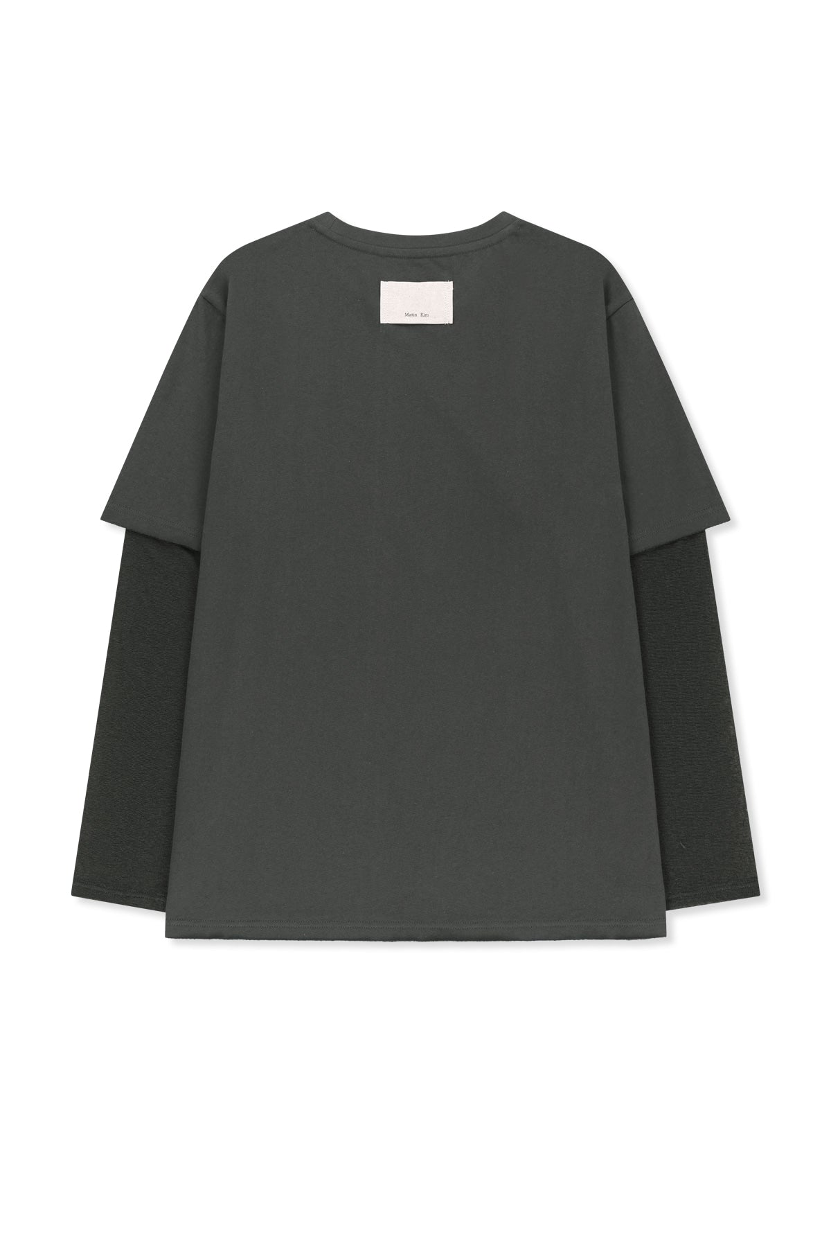 Matin Kim - Graffiti Artwork Layered Top (Charcoal) product image 2 | TRAB K-Fashion Australia