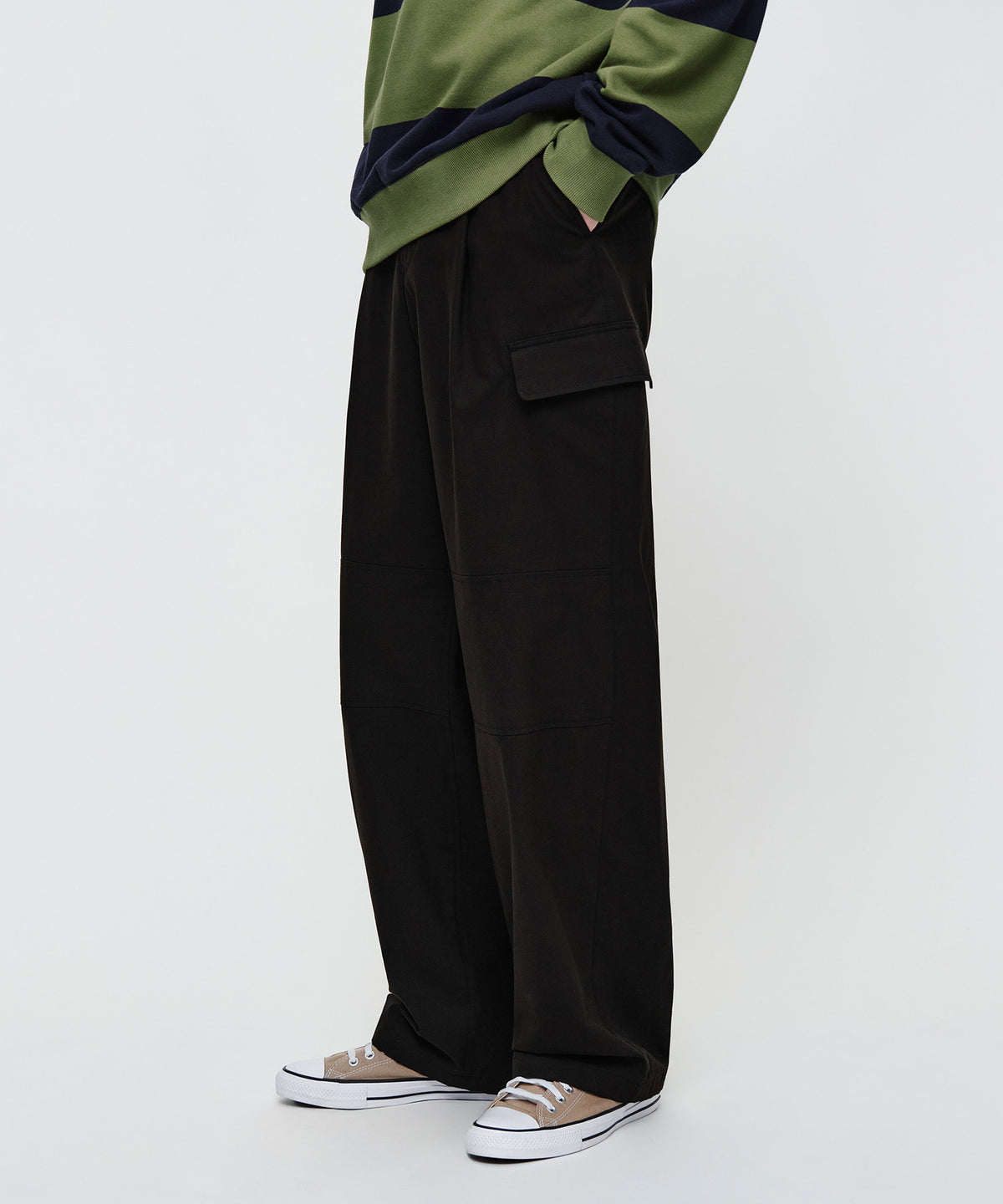 Marithe & Francois Girbaud - Cotton Cargo Pants (Black) product image 1 | TRAB K-Fashion Australia