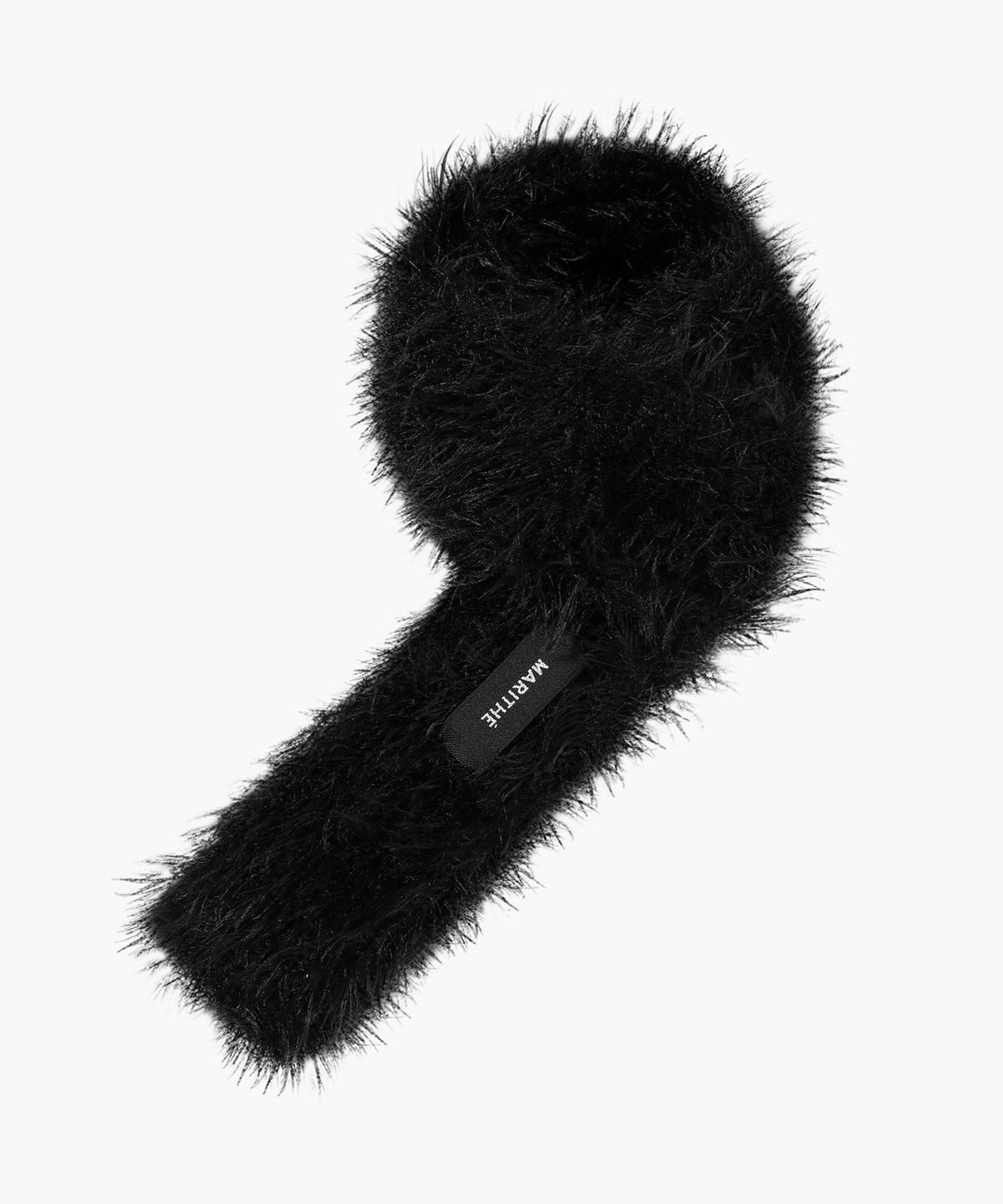 Marithe & Francois Girbaud - Regular Logo Slim Muffler (Black) product image 1 | TRAB K-Fashion Australia