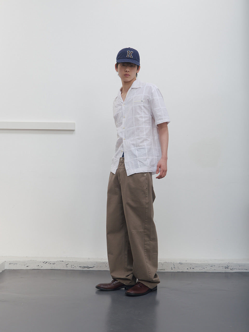 Kijun - Patchwork Havana Shirt (White) product image 6 | TRAB K-Fashion Australia