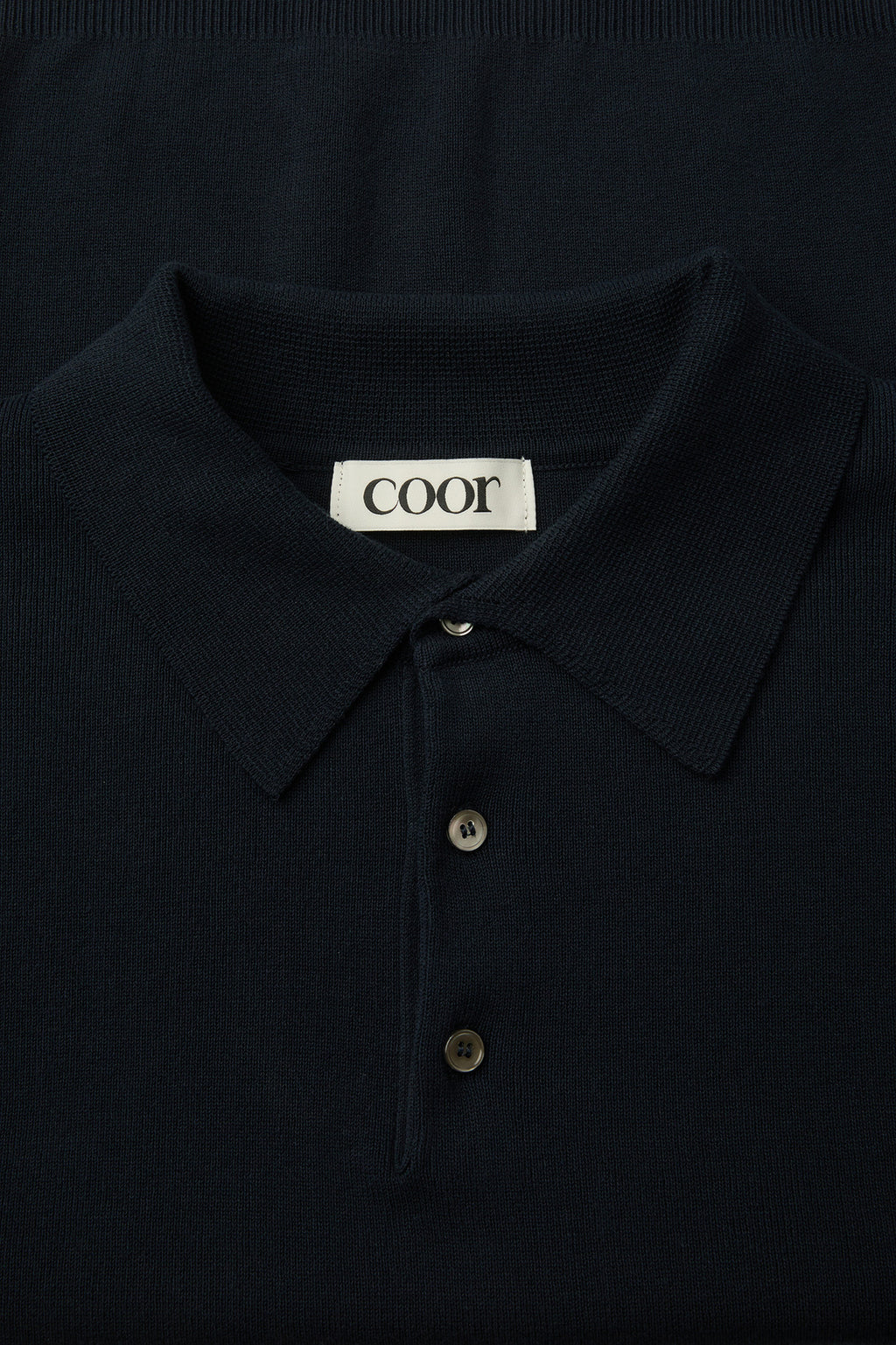Coor - Compact Sandy Polo Knit (Dark Navy) product image 5 | TRAB K-Fashion Australia
