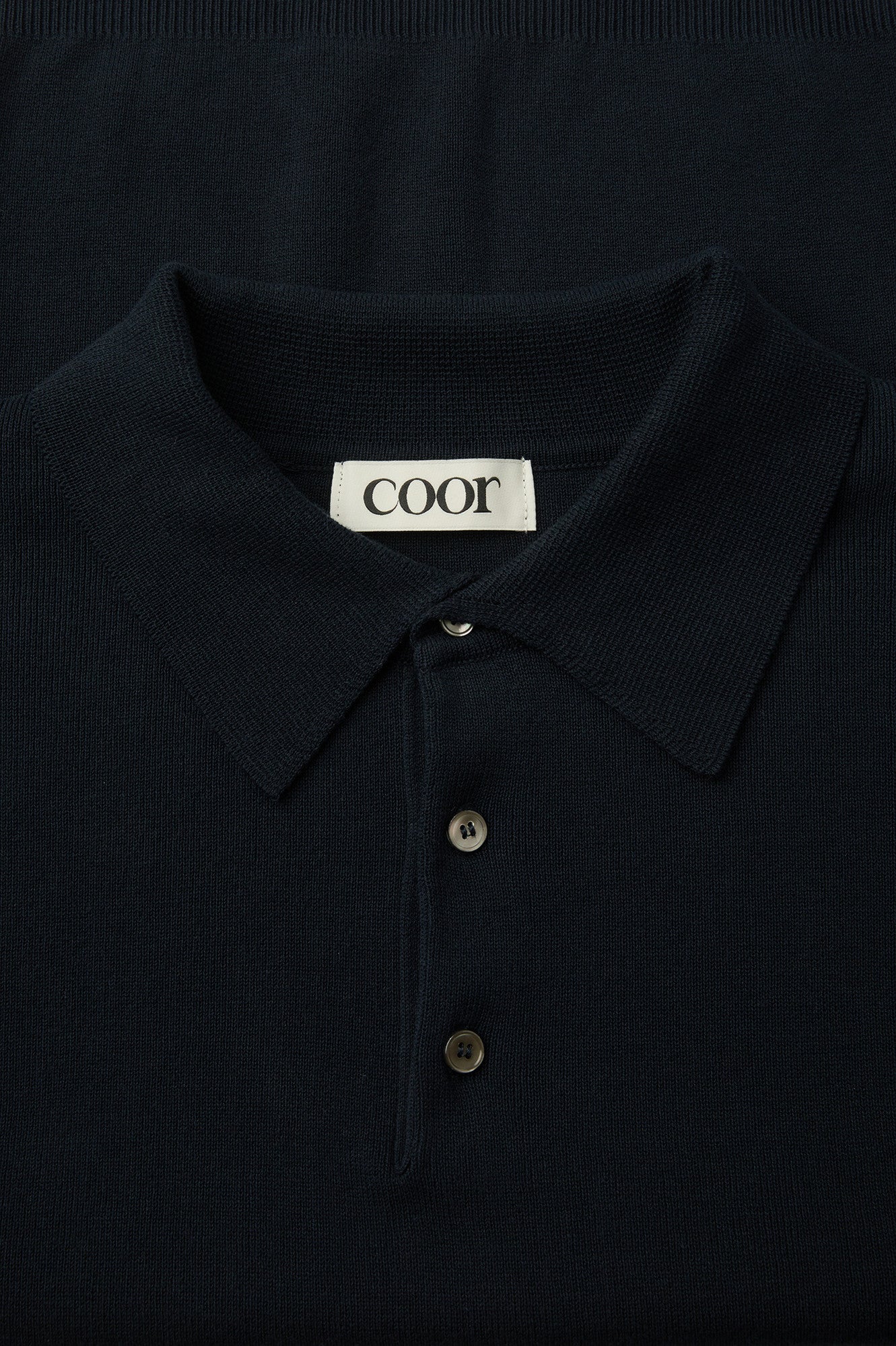 Coor - Compact Sandy Polo Knit (Dark Navy) product image 5 | TRAB K-Fashion Australia