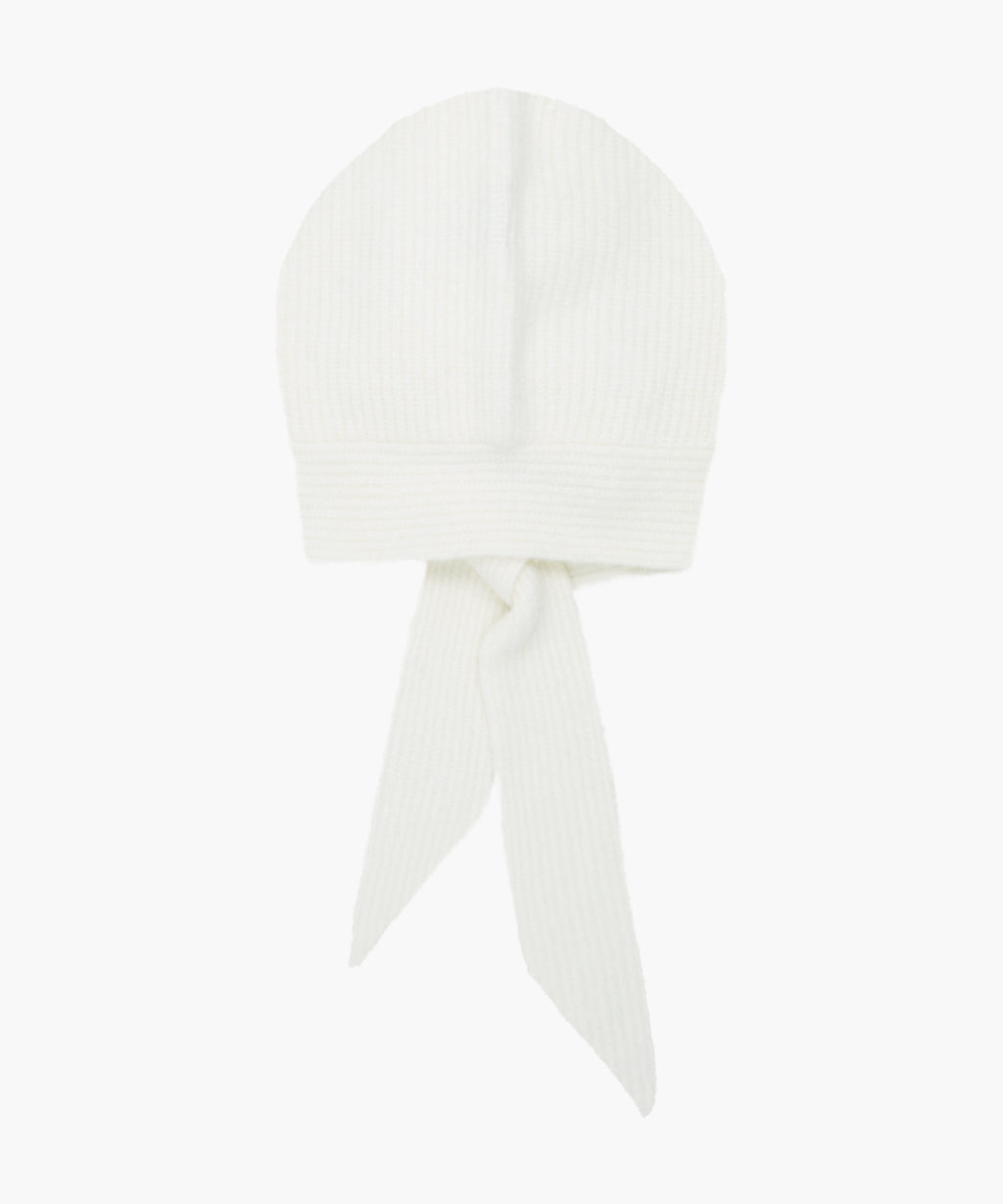 Marithe & Francois Girbaud - Regular Logo Scarf Balaclava (Ivory) product image 3 | TRAB K-Fashion Australia