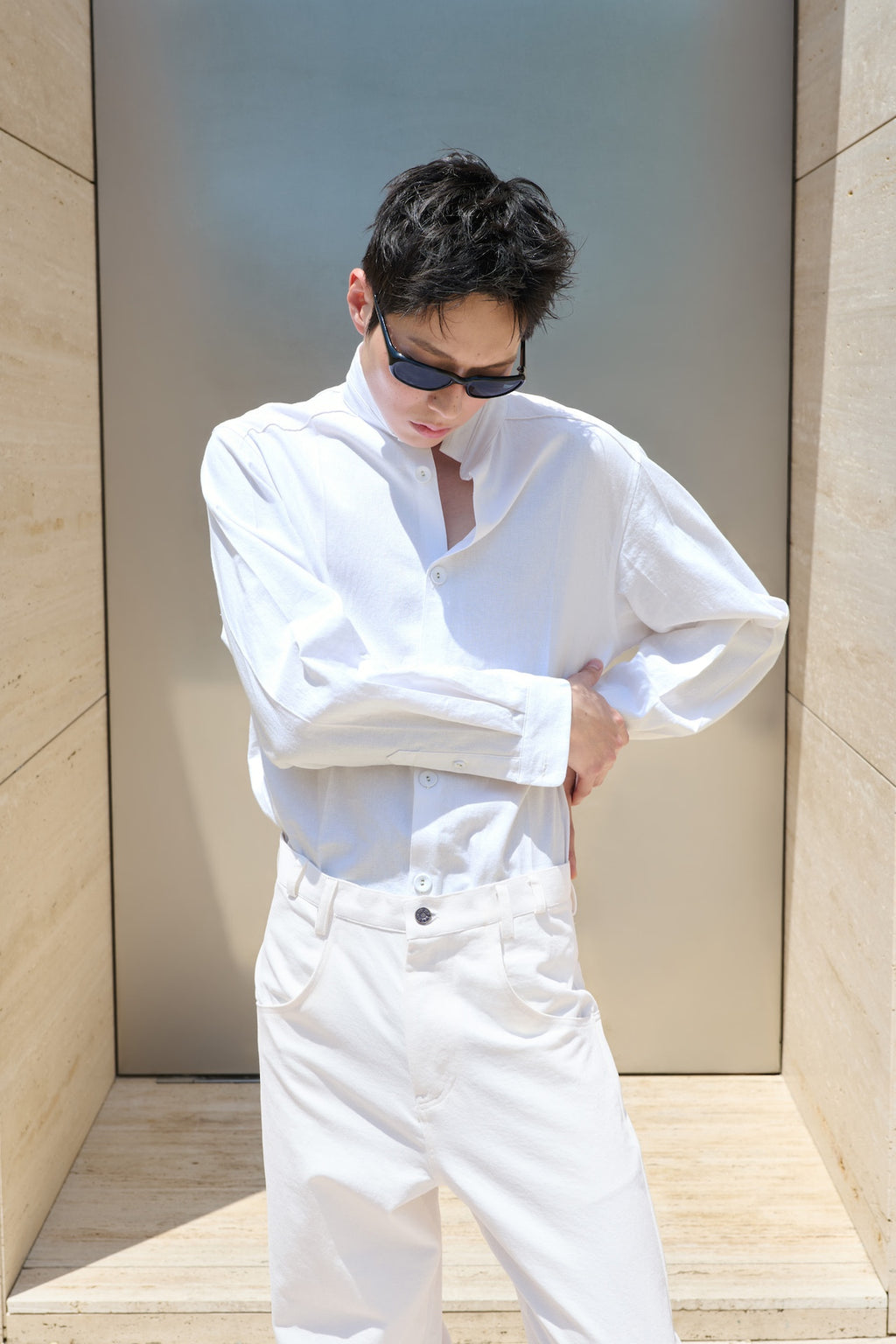 STU - Double Side Line Pants (White) product image 6 | TRAB K-Fashion Australia