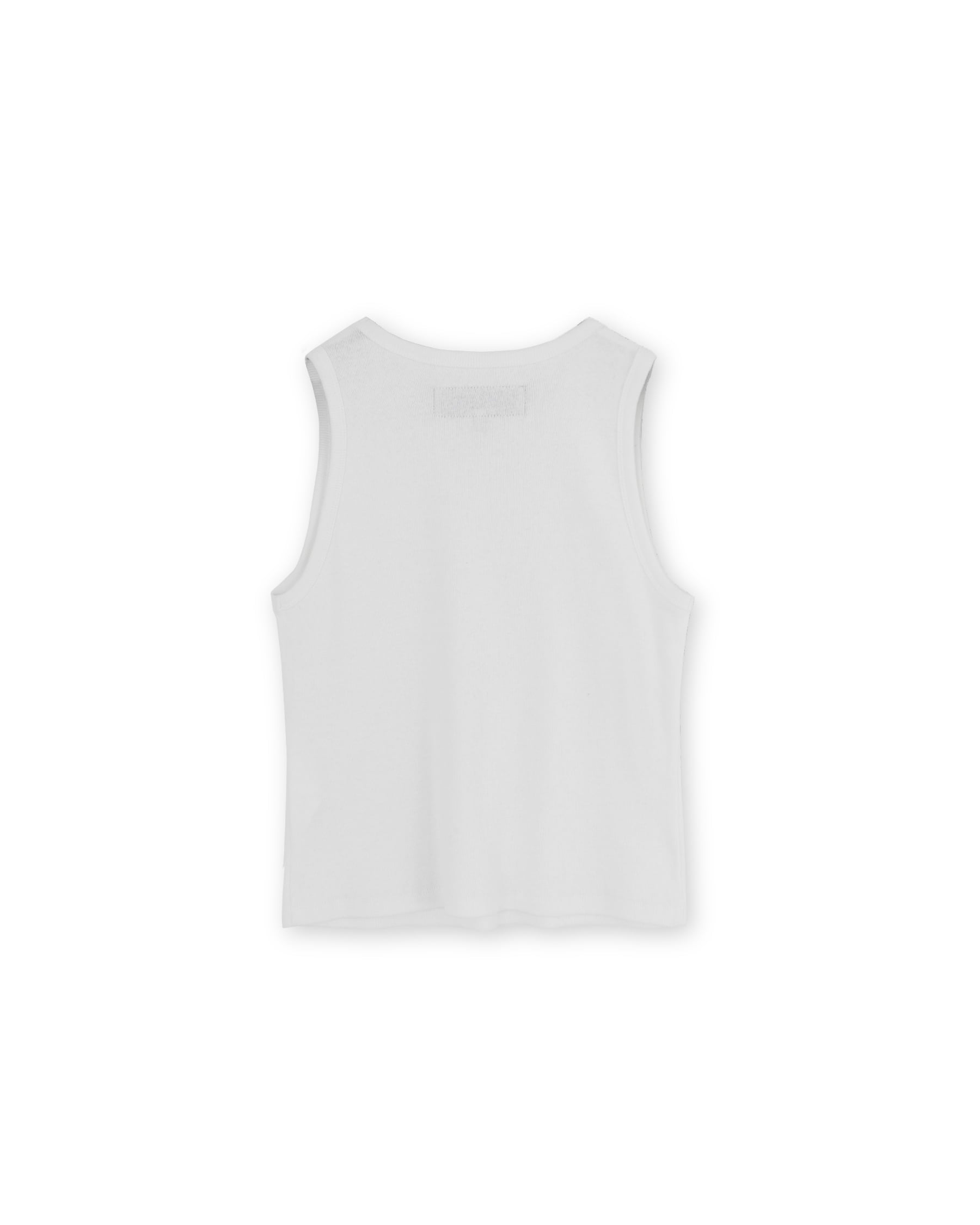 Brownyard - Round Sleeveless Top (White) product image 4 | TRAB K-Fashion Australia