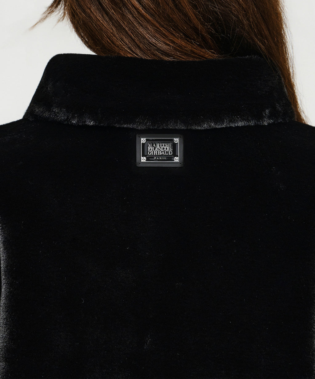 Marithe & Francois Girbaud - Collar Faux Fur Jacket (Black) product image 5 | TRAB K-Fashion Australia