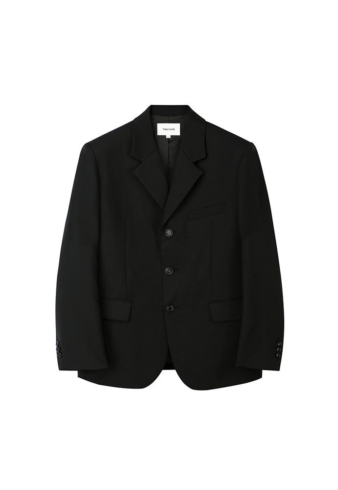 Tonywack - Crudo 3-Button Single Blazer (Black) product image 5 | TRAB K-Fashion Australia