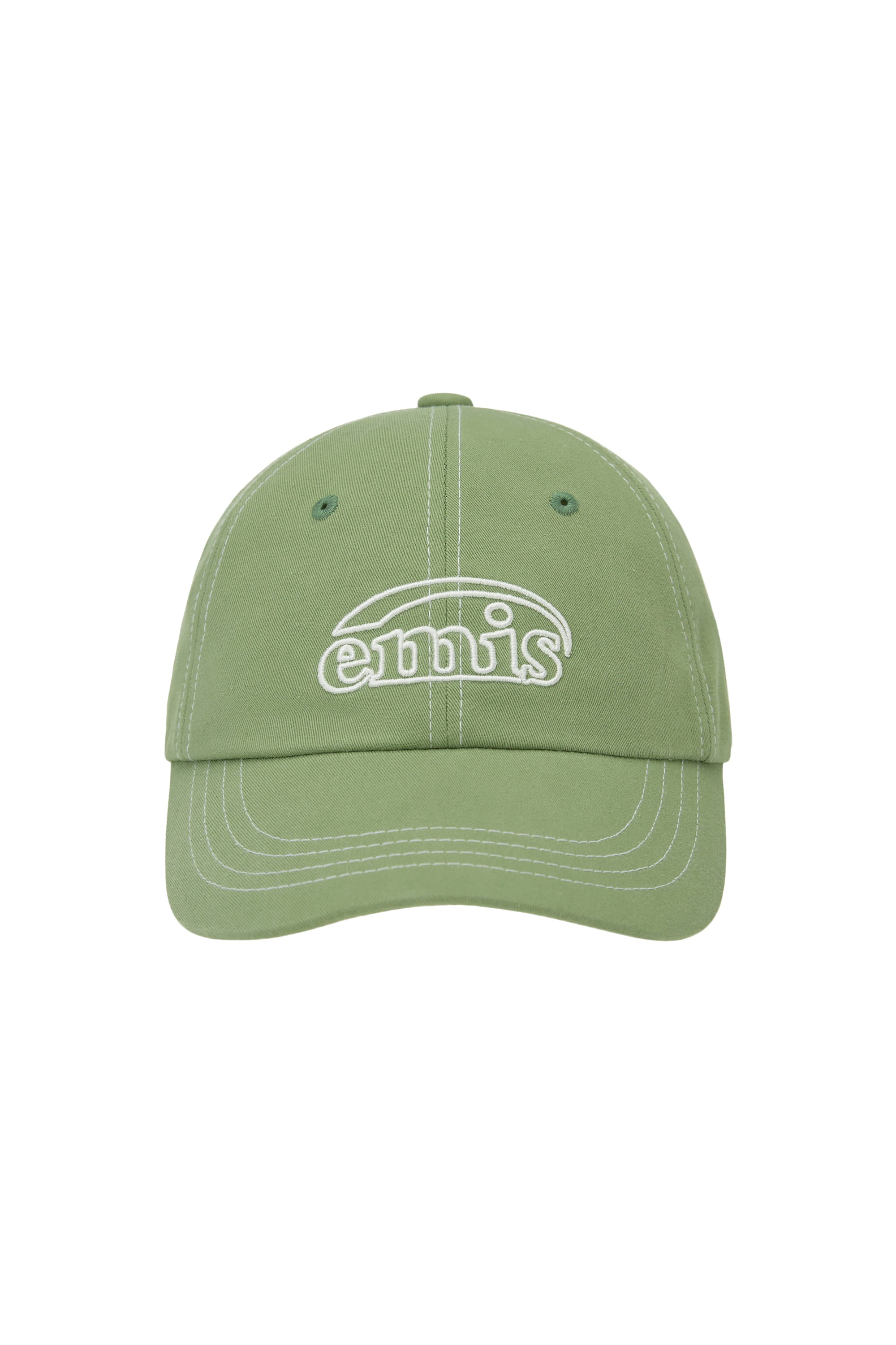 Emis - White Stitch Ball Cap (Olive) product image 1 | TRAB K-Fashion Australia