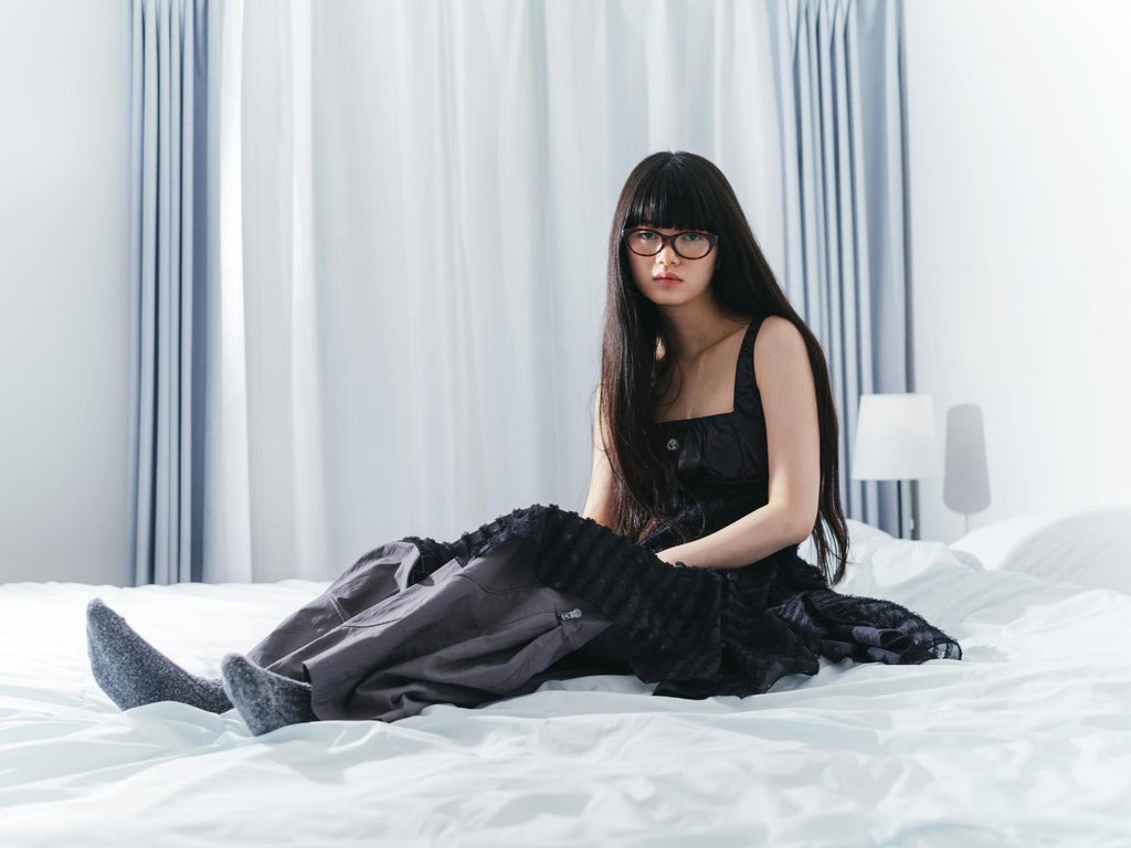 Coyseio - Square Neck Lace Dress (Black) product image 3 | TRAB K-Fashion Australia