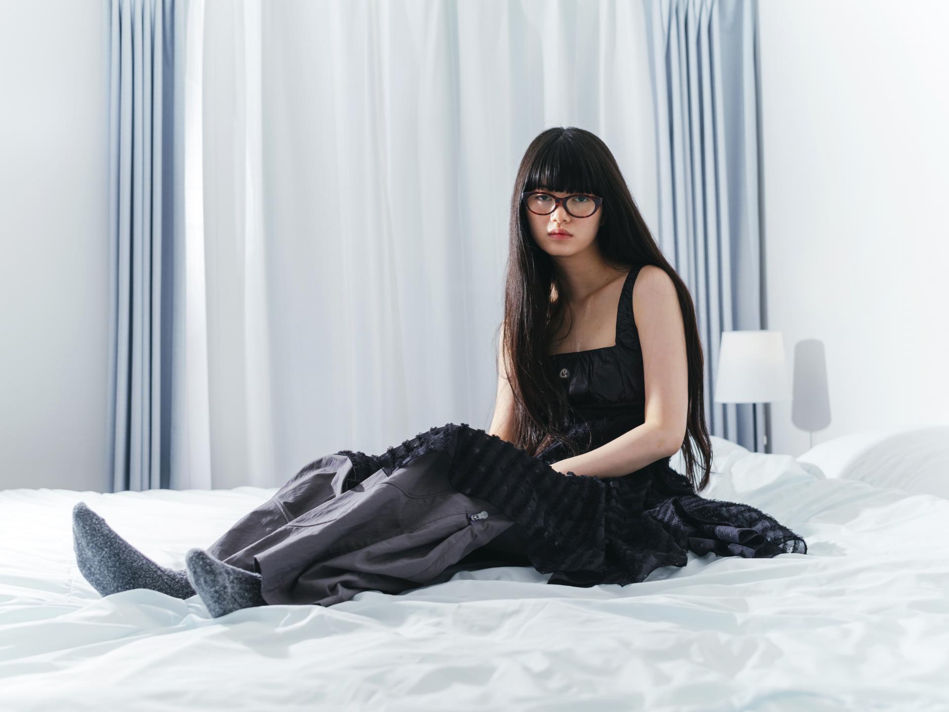 Coyseio - Square Neck Lace Dress (Black) product image 3 | TRAB K-Fashion Australia