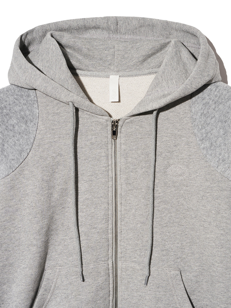 Kijun - Flow Zip-Up Hoodie (Melange Grey) product image 8 | TRAB K-Fashion Australia