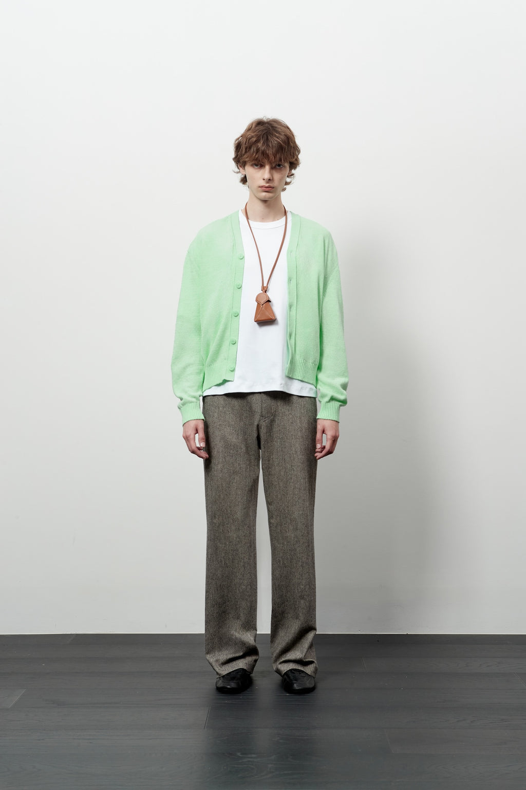 Stu - V- Neck Light Cardigan (Mint) product image 1 | TRAB K-Fashion Australia