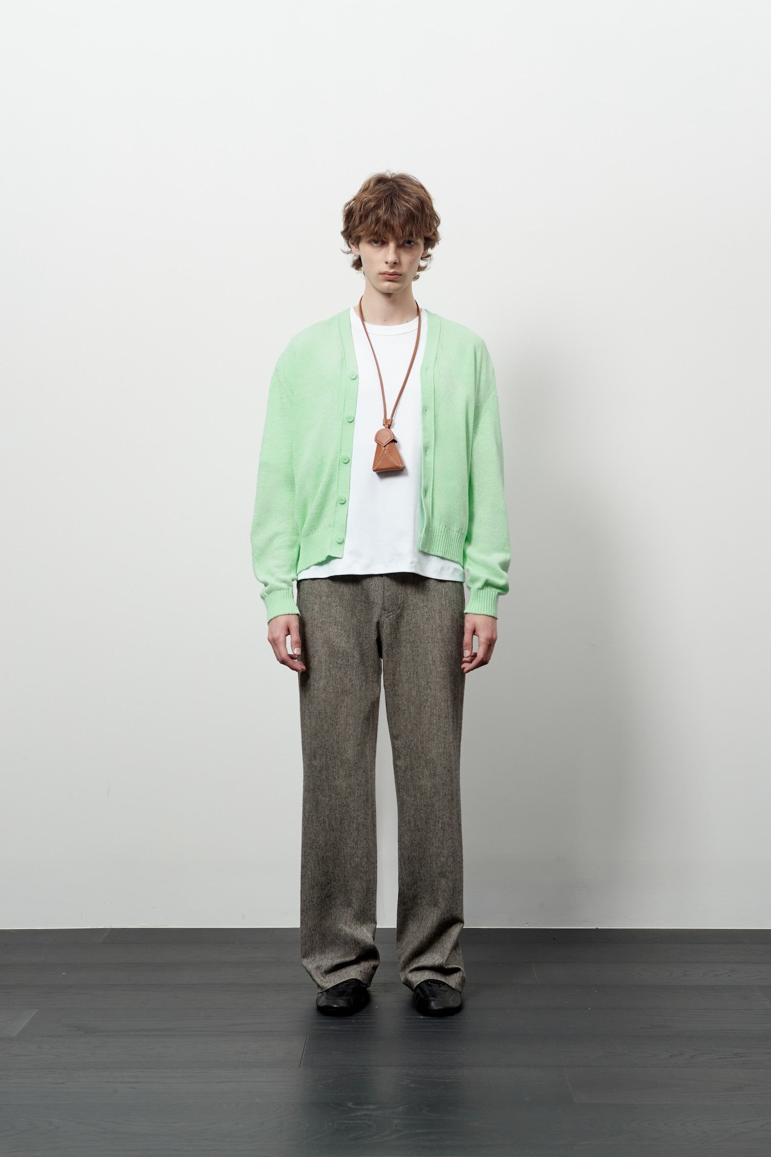 Stu - V- Neck Light Cardigan (Mint) product image 1 | TRAB K-Fashion Australia