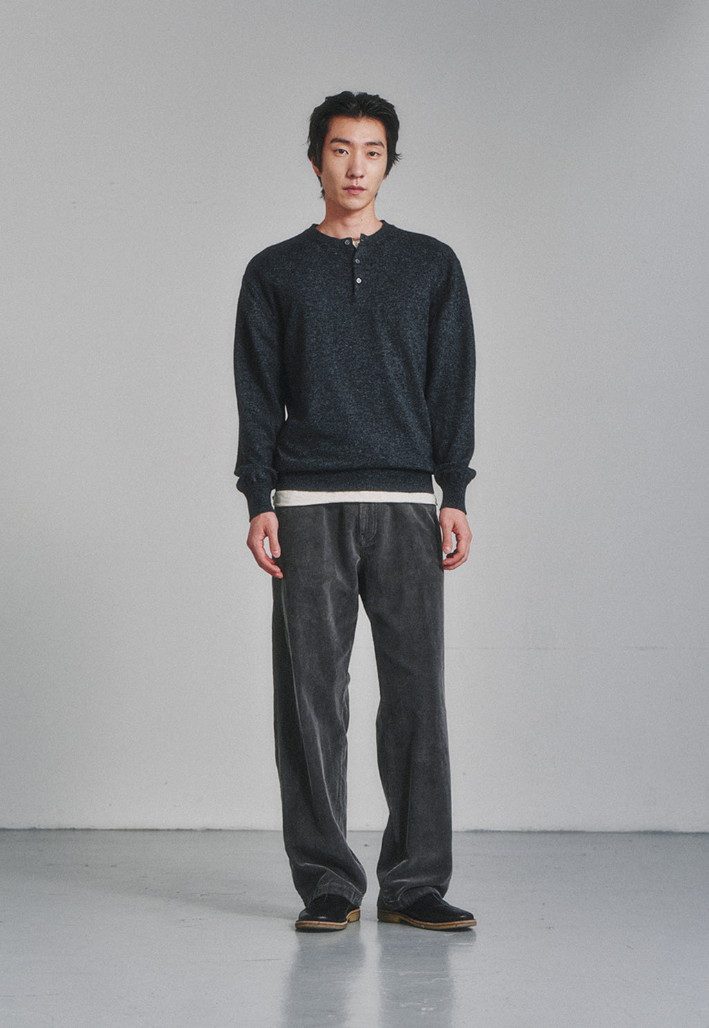 Art if acts - Henley Sweater (Charcoal) product image 4 | TRAB K-Fashion Australia