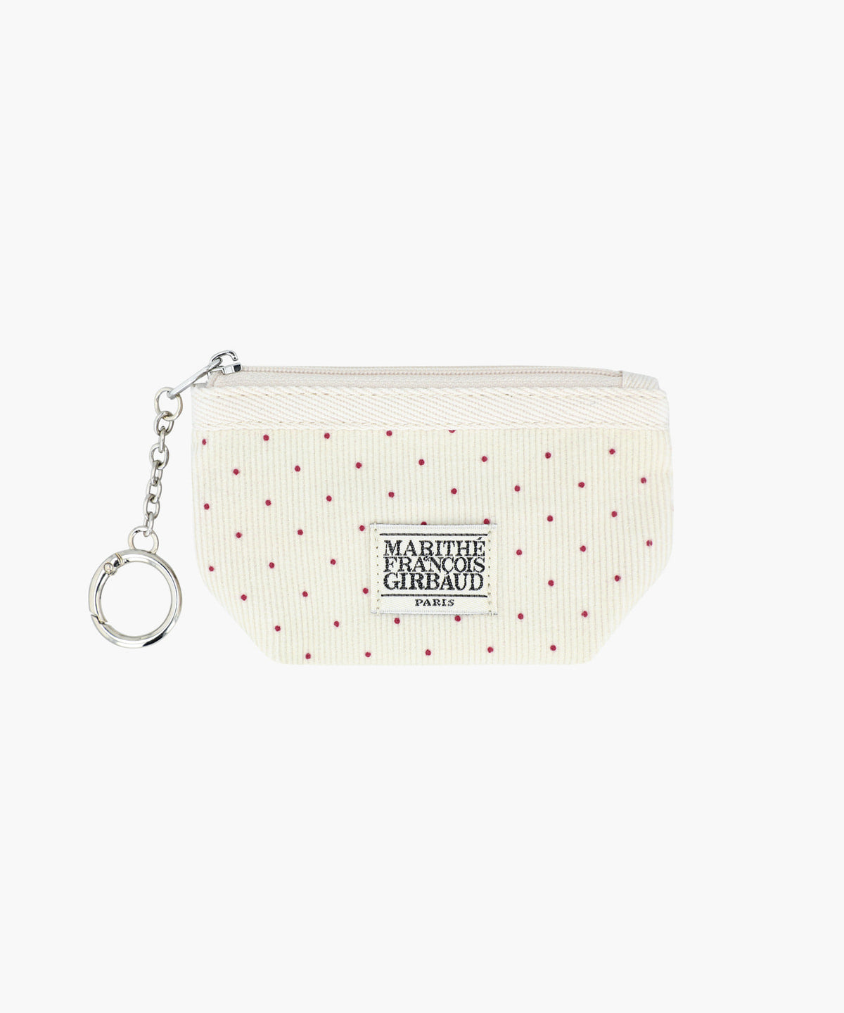Marithe & Francois Girbaud - Mini Corduroy Pouch Keyring (Ivory) product image 1 | TRAB K-Fashion Australia
