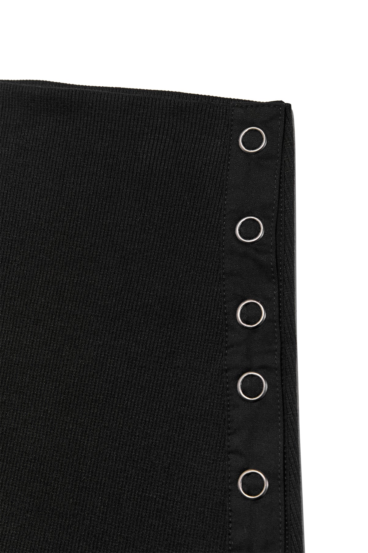 Matin Kim - Unbalance Flare Folding Skirt (Black) product image 3 | TRAB K-Fashion Australia