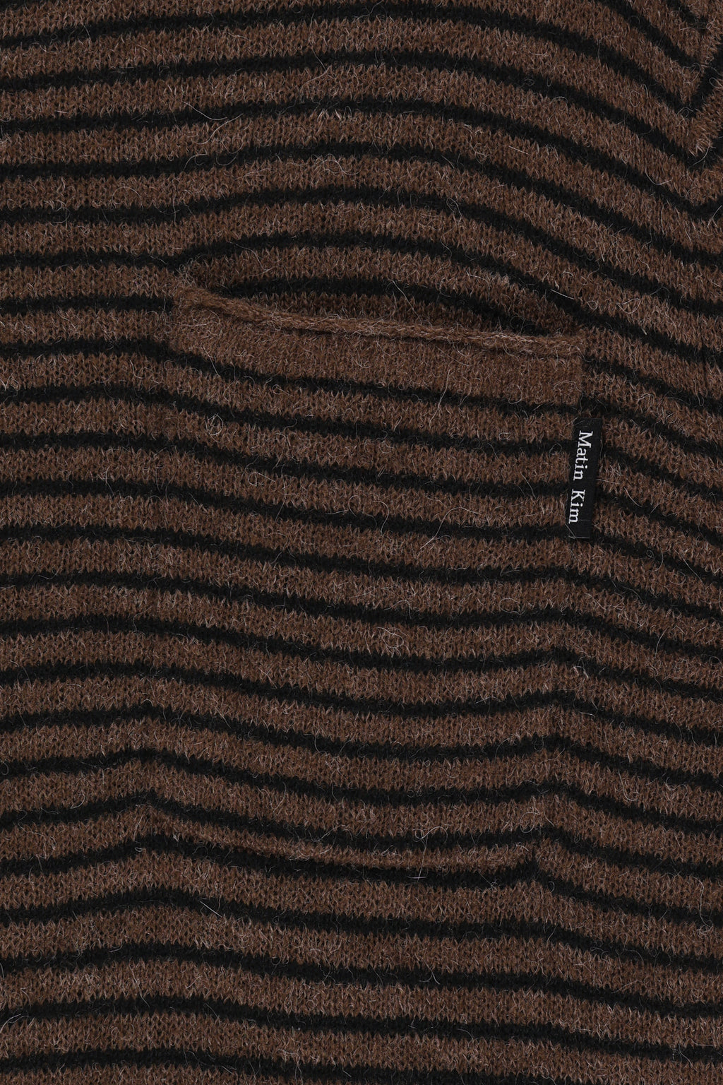 Matin Kim - Multi Stripe Alpaca Blended Knit Pullover (Brown) product image 5 | TRAB K-Fashion Australia