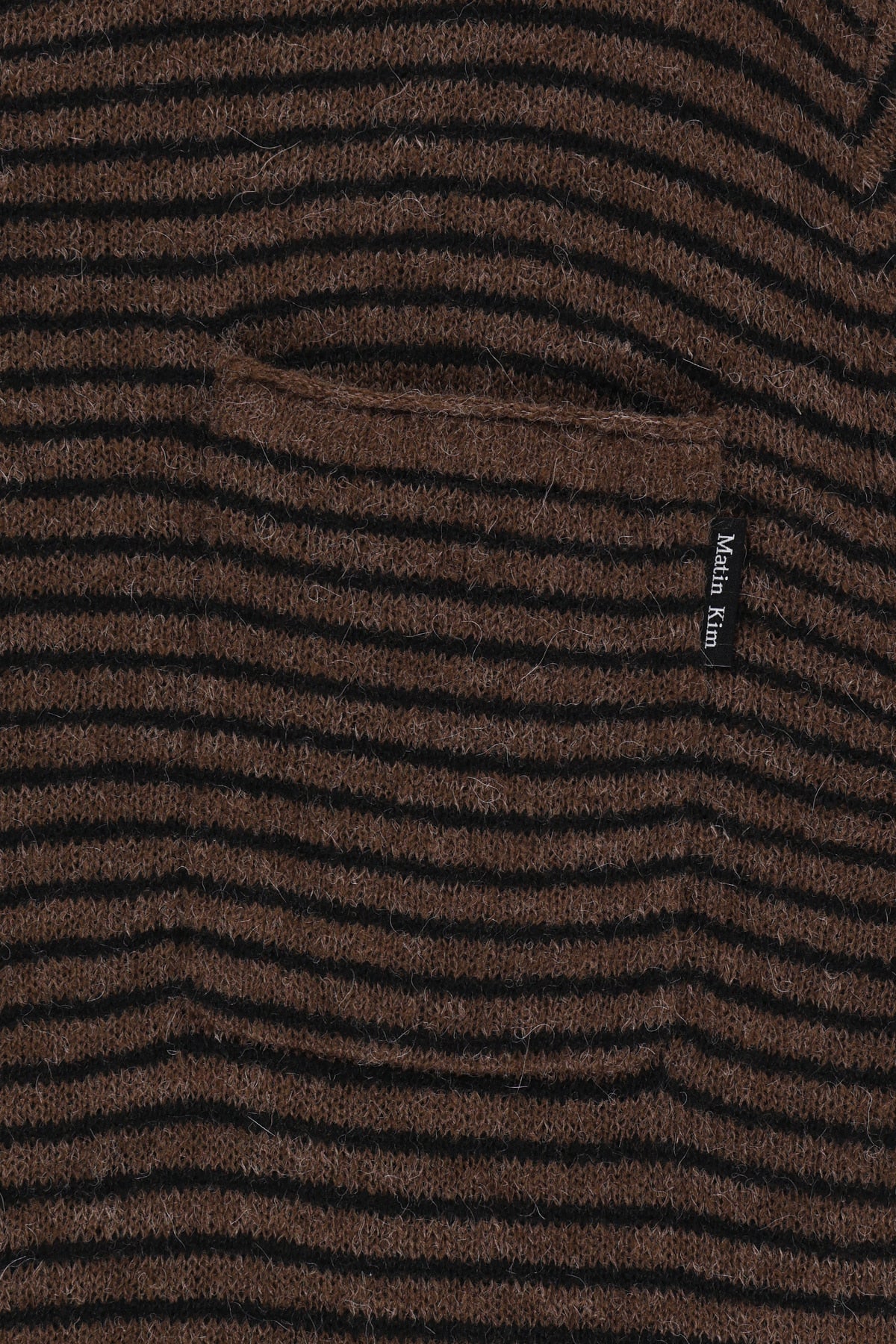 Matin Kim - Multi Stripe Alpaca Blended Knit Pullover (Brown) product image 5 | TRAB K-Fashion Australia