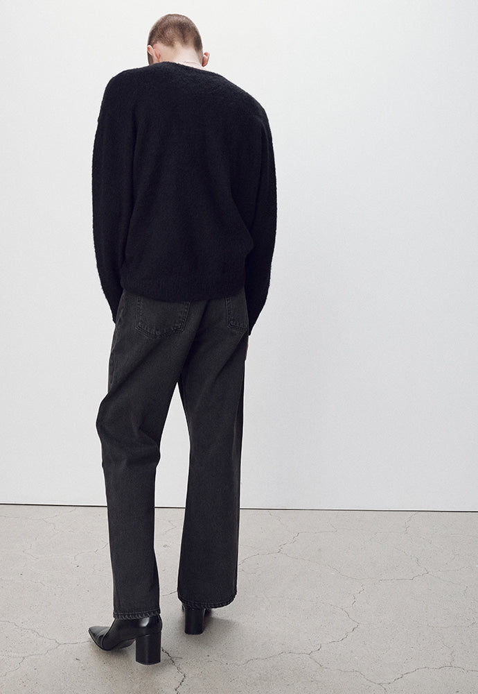 Tonywack - Brushed Alpaca Cranial Bone Sweater (Black) product image 6 | TRAB K-Fashion Australia