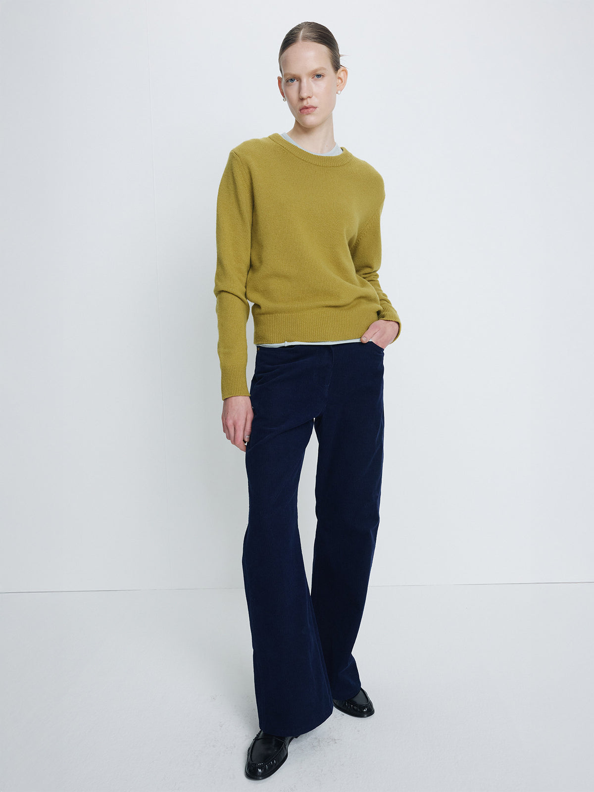 Tonywack - Corduroy Oversized Pants (Midnight Blue) product image 5 | TRAB K-Fashion Australia