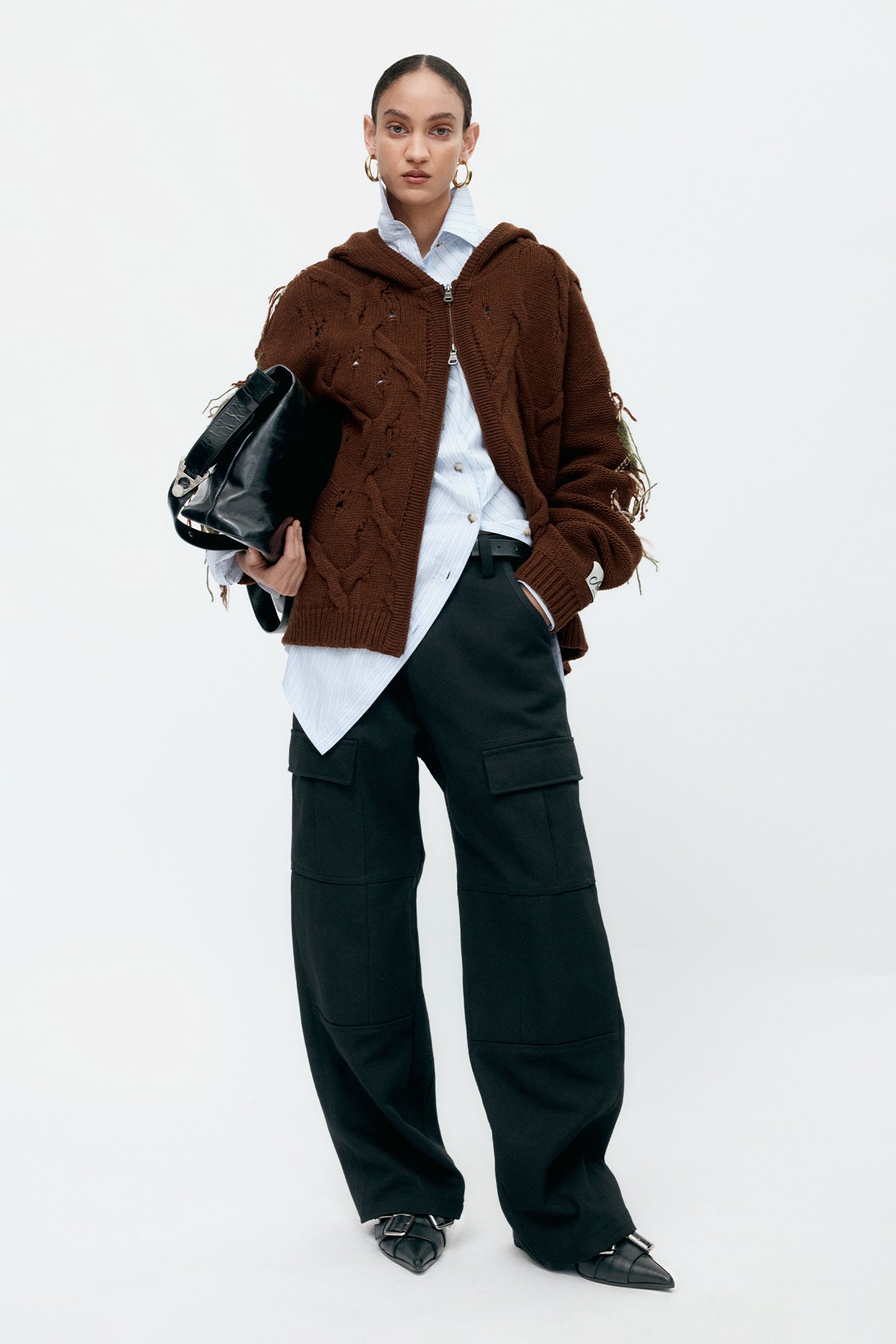 Andersson Bell - Twist Stripe Shirts (Blue) product image 8 | TRAB K-Fashion Australia