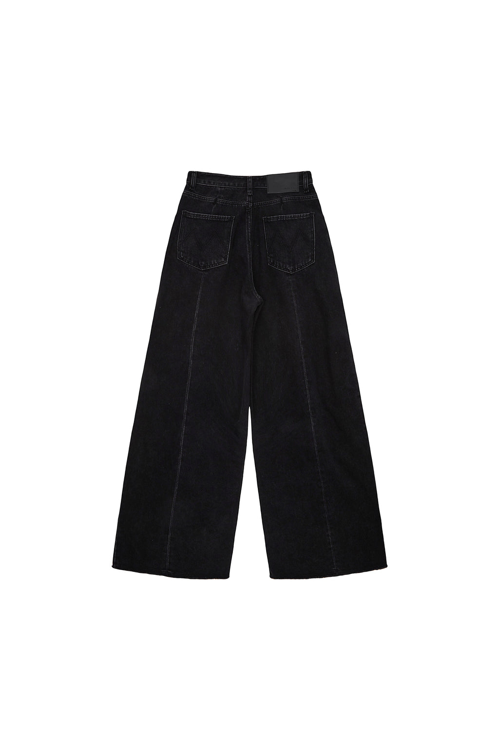 Matin Kim - Tuck Point Wide Denim Pants (Black) product image 2 | TRAB K-Fashion Australia