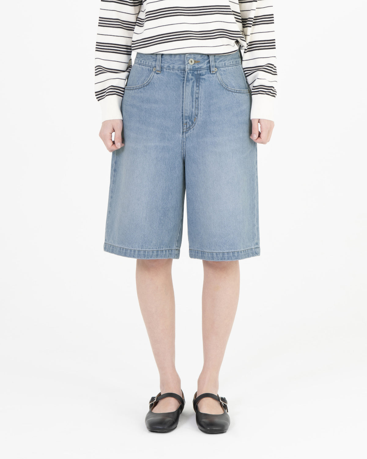 Brownyard - Bermuda Denim Pants (Light Blue) product image 1 | TRAB K-Fashion Australia