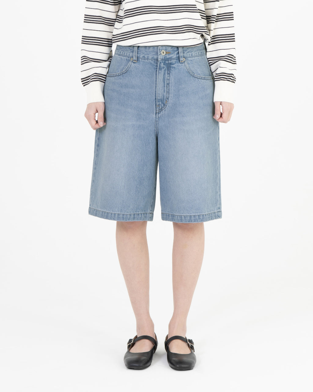 Brownyard - Bermuda Denim Pants (Light Blue) product image 1 | TRAB K-Fashion Australia