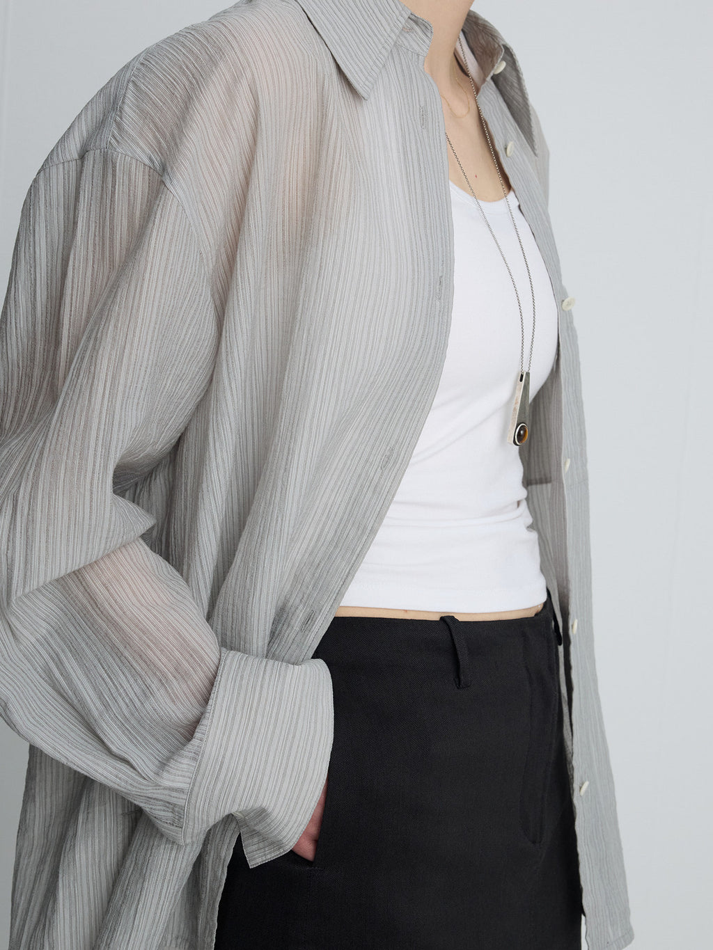 Tonywack - Linen Relaxed Maxi Skirt (Vintage Carbon) product image 5 | TRAB K-Fashion Australia