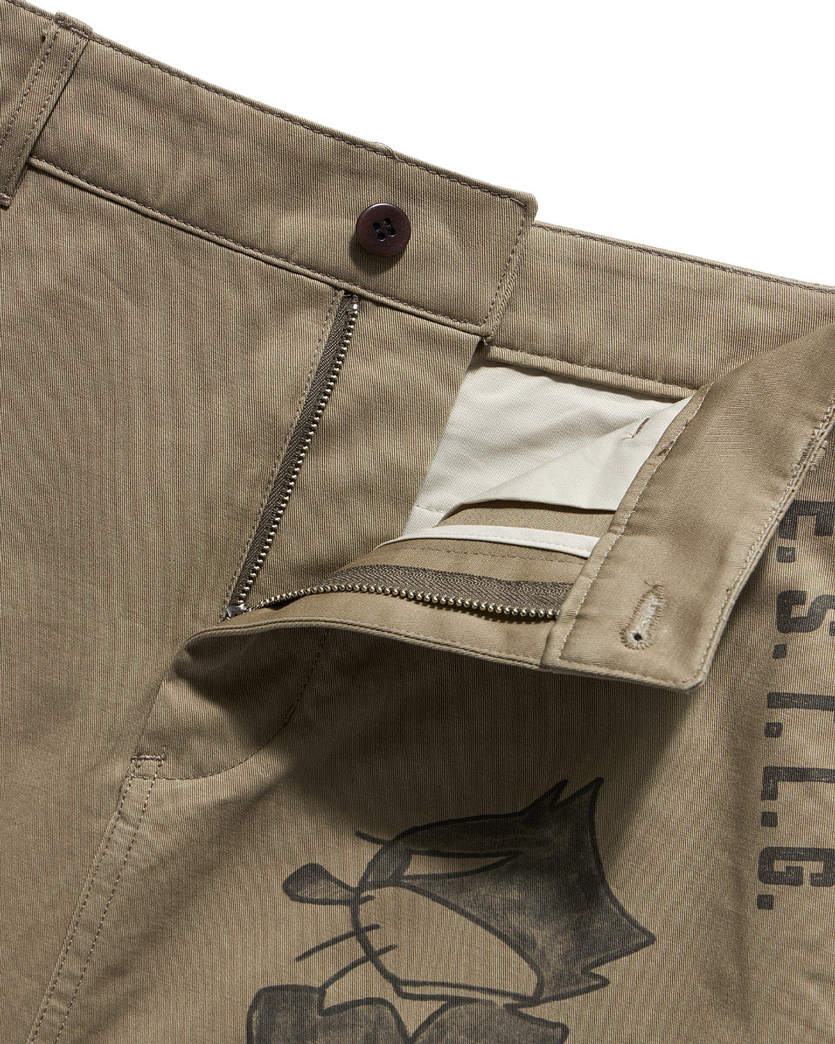 Eastlogue - Felix Vintage Printing Skirt (Beige) product image 3 | TRAB K-Fashion Australia