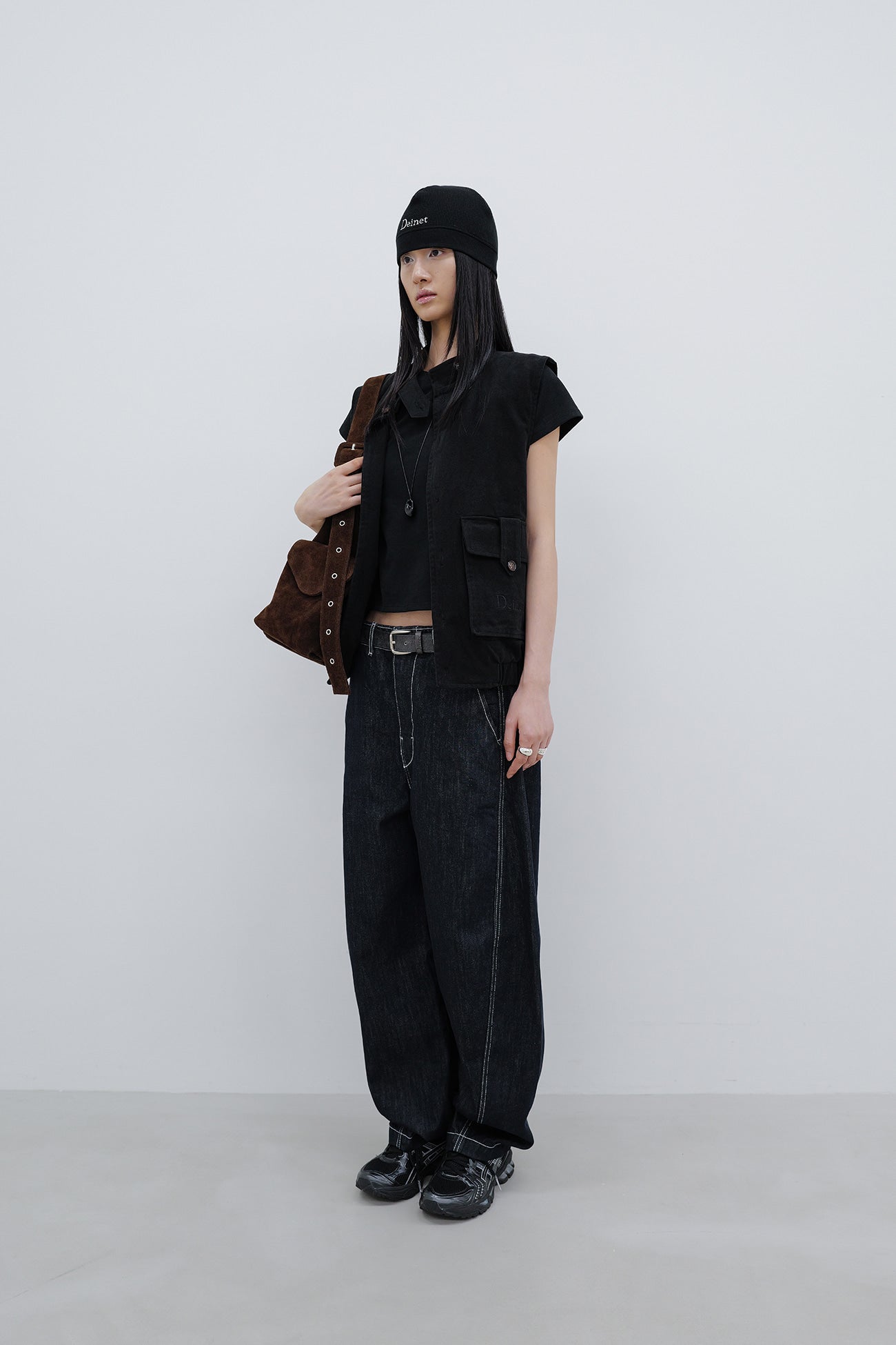Deinet - Deinet Multi Pocket Cotton Vest (Black) product image 2 | TRAB K-Fashion Australia