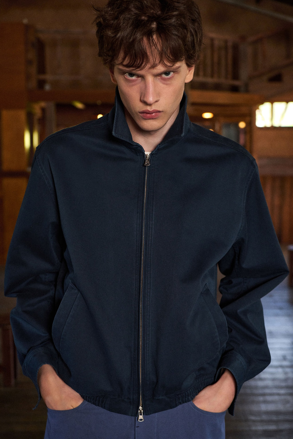 STU - Curved Cuff Jacket (Navy) product image 13 | TRAB K-Fashion Australia