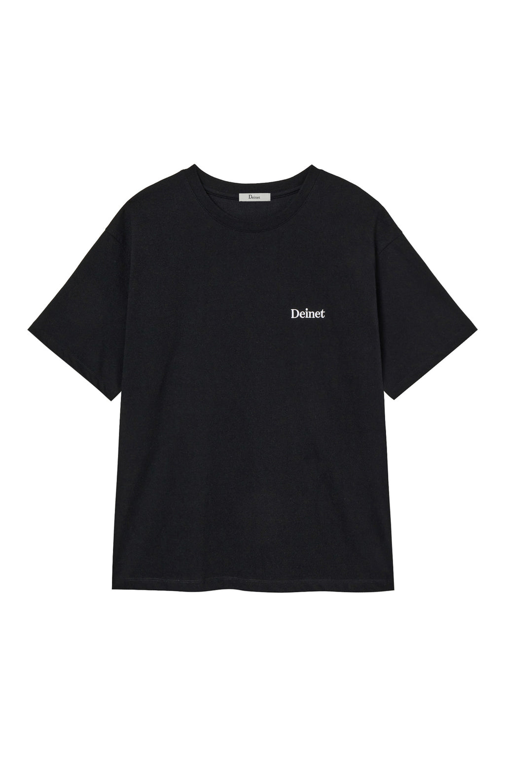 Deinet - Logo Embroidery Oversized T-Shirt (Black) product image 1 | TRAB K-Fashion Australia