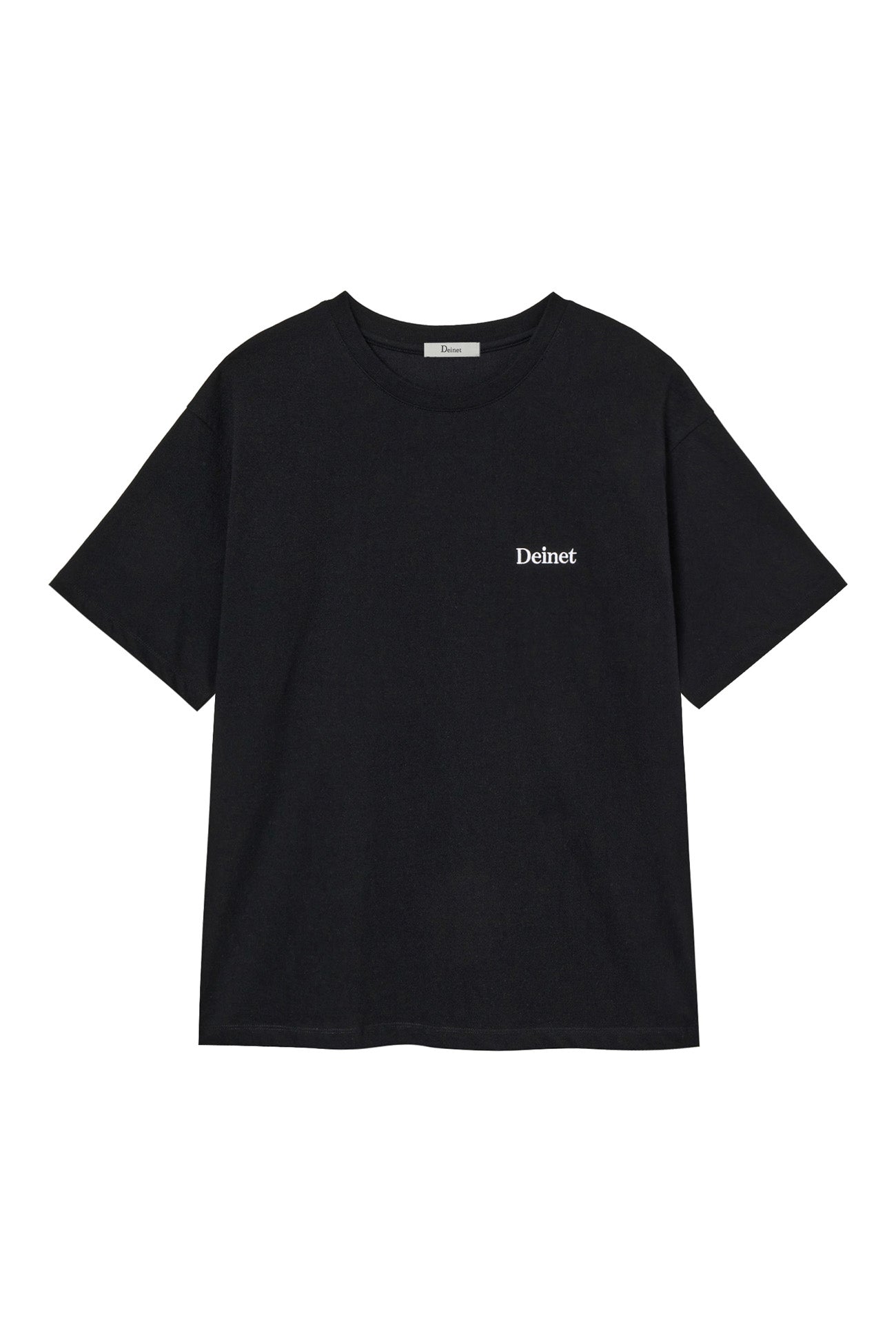 Deinet - Logo Embroidery Oversized T-Shirt (Black) product image 1 | TRAB K-Fashion Australia