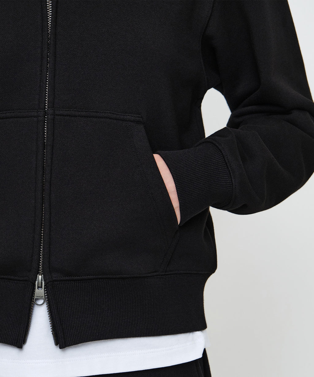 Marithe & Francois Girbaud - Small Classic Logo Hoodie Zipup (Black) product image 4 | TRAB K-Fashion Australia