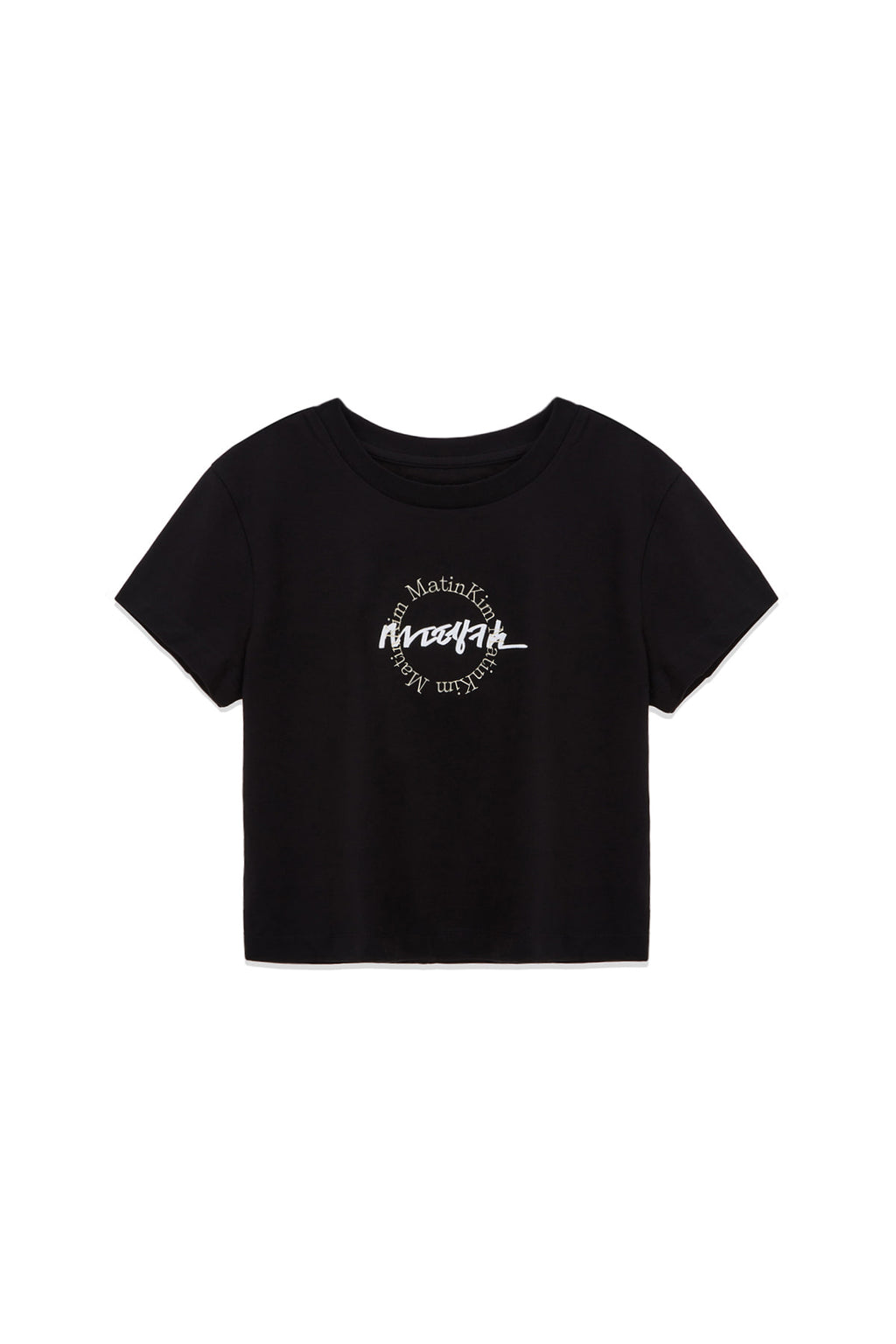 Matin Kim - Hangeul Circle Point Logo Top (Black) product image 1 | TRAB K-Fashion Australia